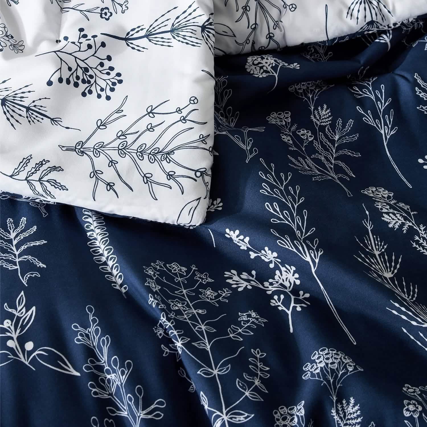 GentleSoft® Reversible Floral Print Comforter Set-2