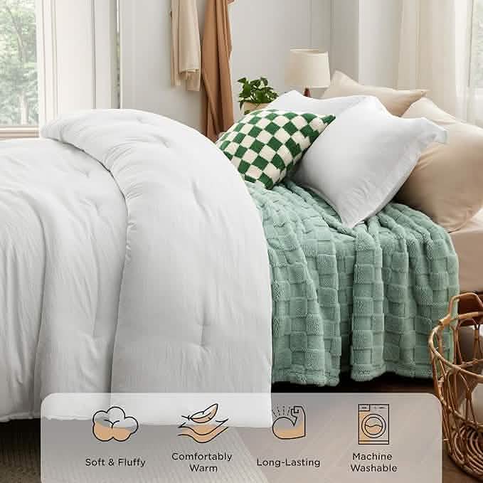 GentleSoft® Checkered Comforter Set