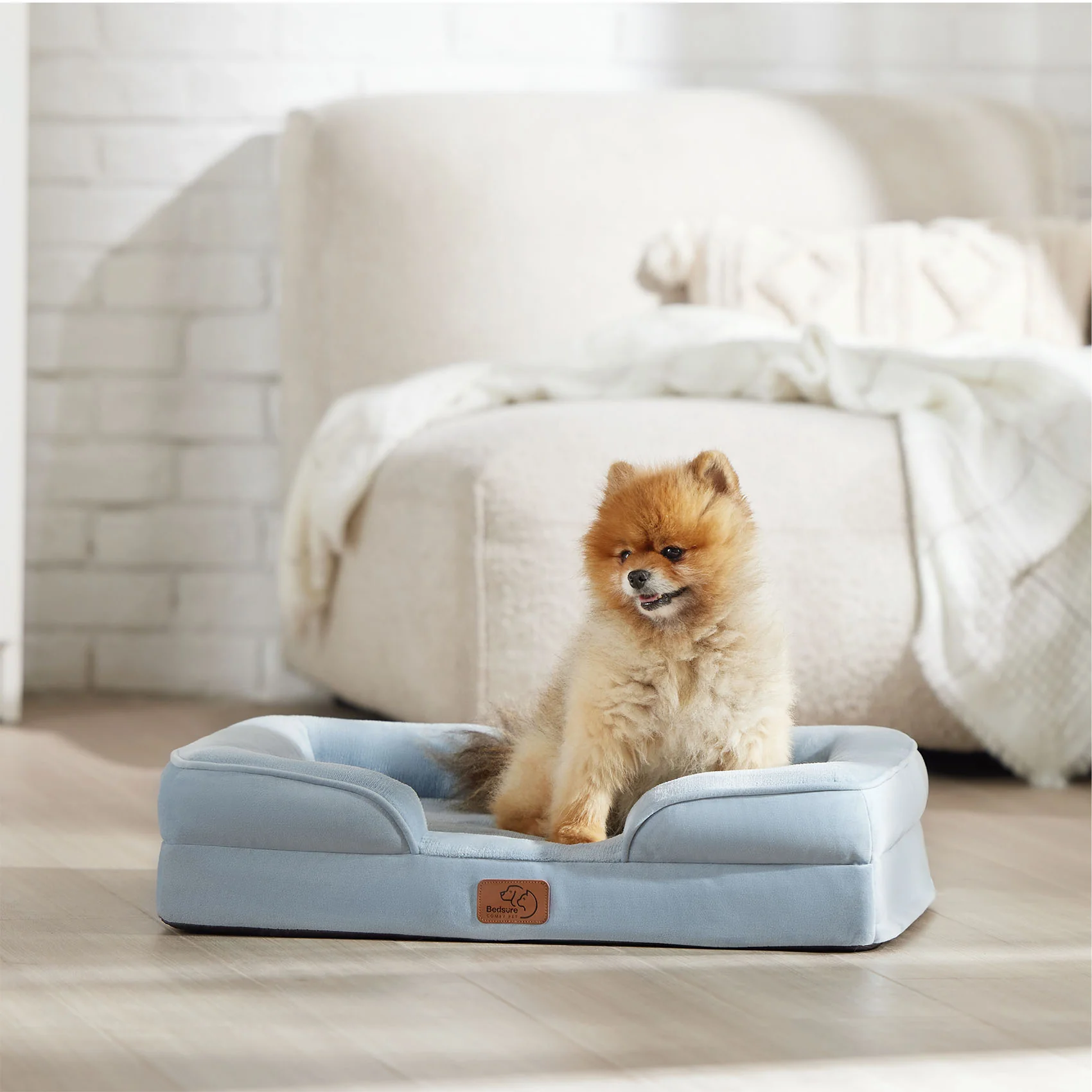 Orthopedic Flannel Dog Sofa