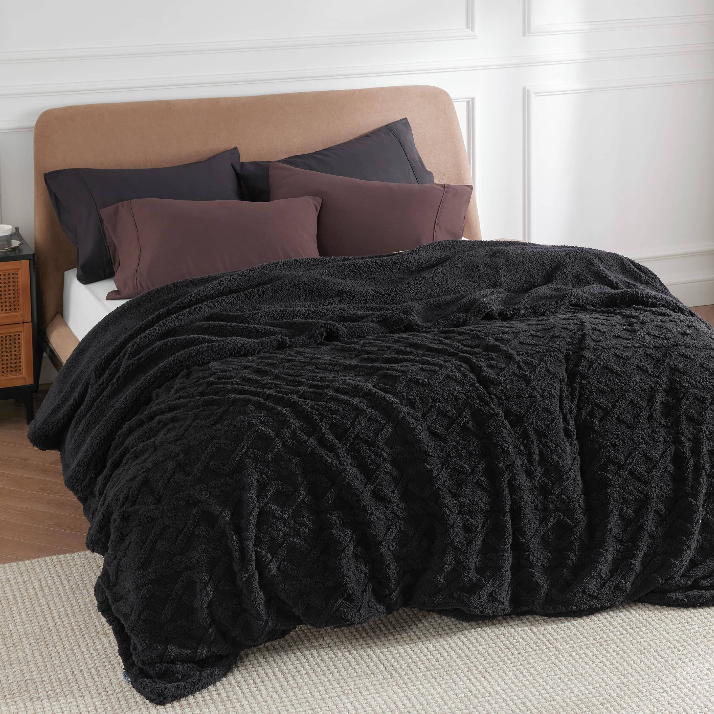 GentleSoft® Sherpa Throw Blanket For Couch