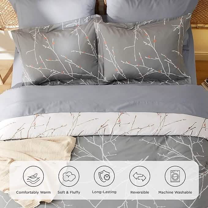 GentleSoft® Tree Branch Floral Pattern Bed-in-a-Bag