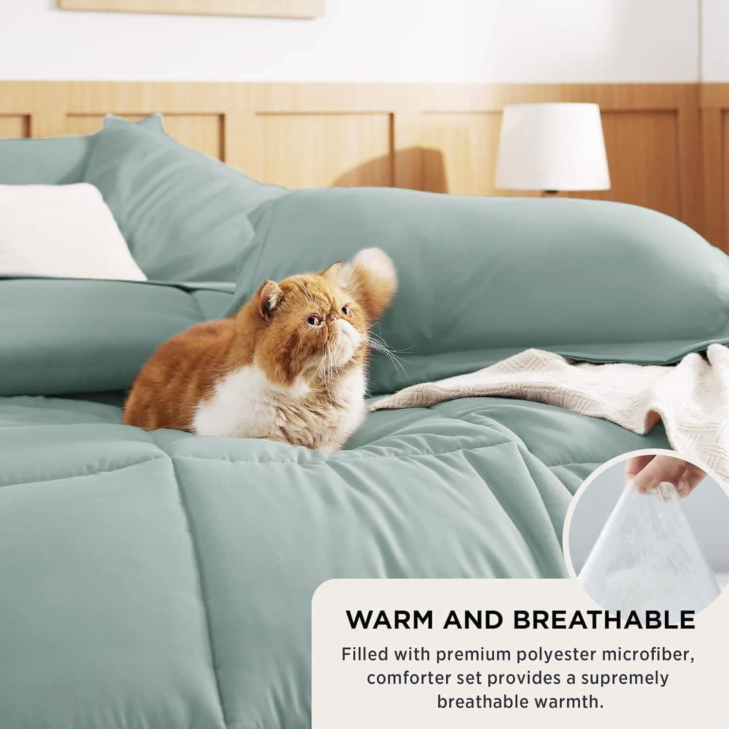 GentleSoft® Comforter Set - 7 Pieces Solid