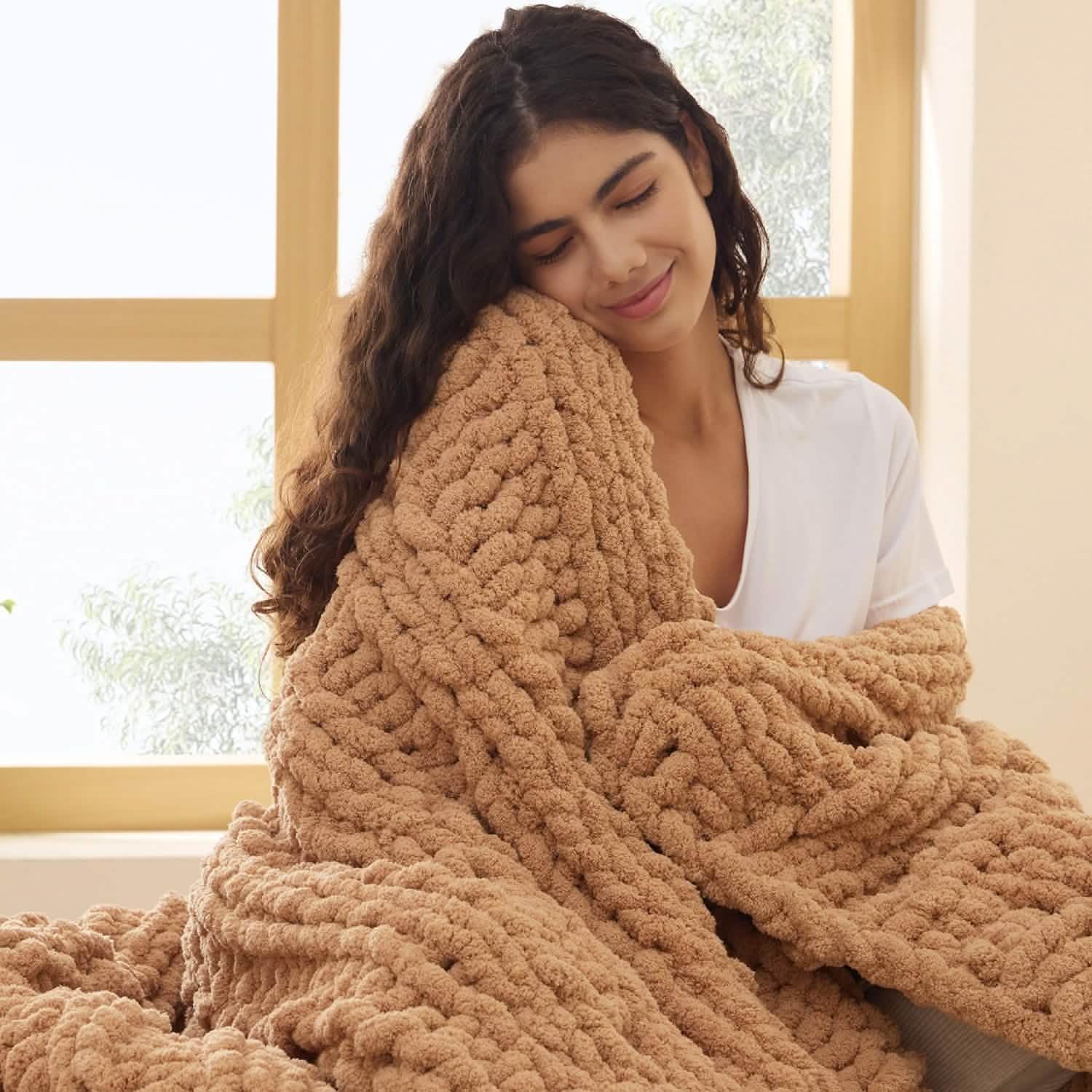 GentleSoft® Chunky Knit Chenille Blanket