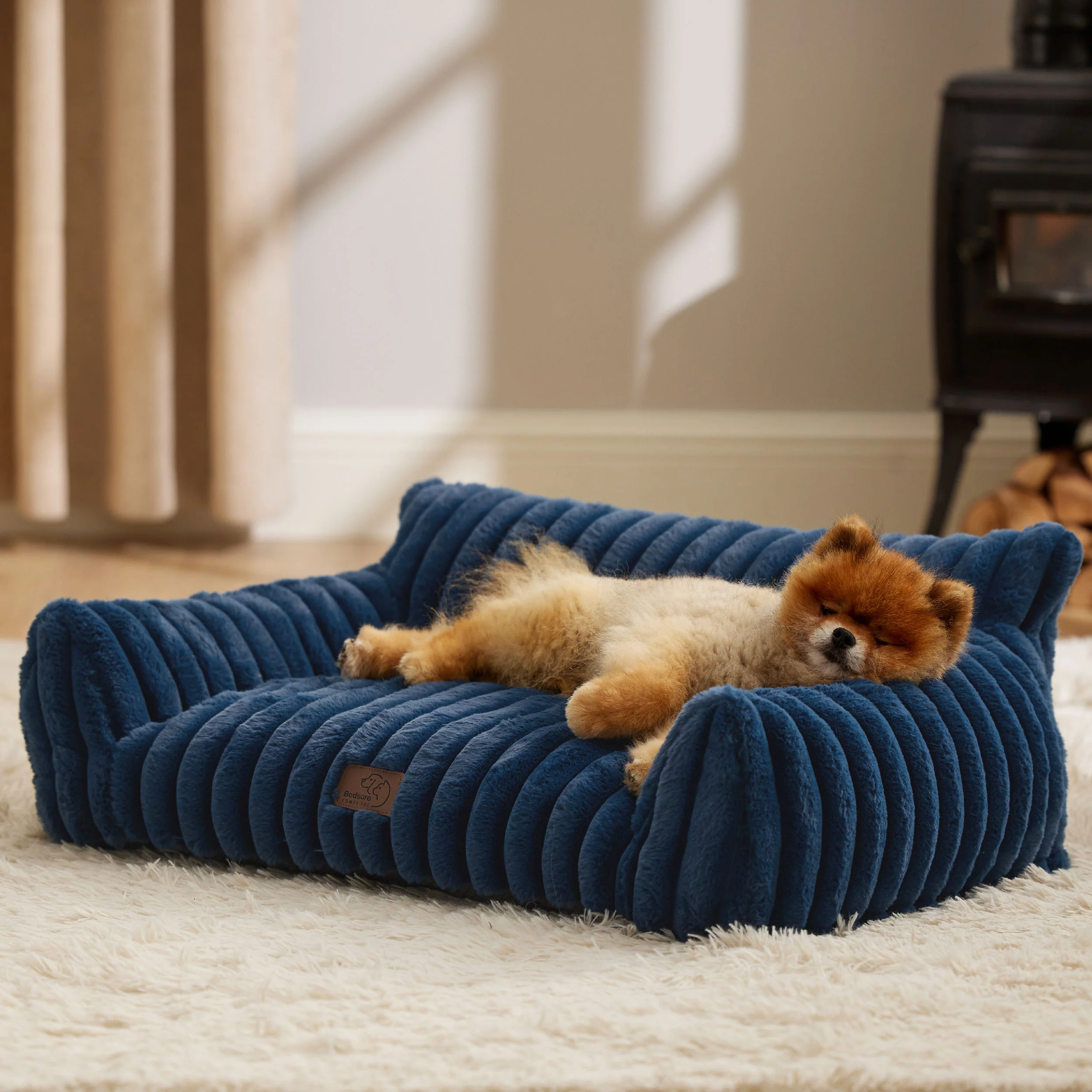 Corduroy Fleece Cat Couch