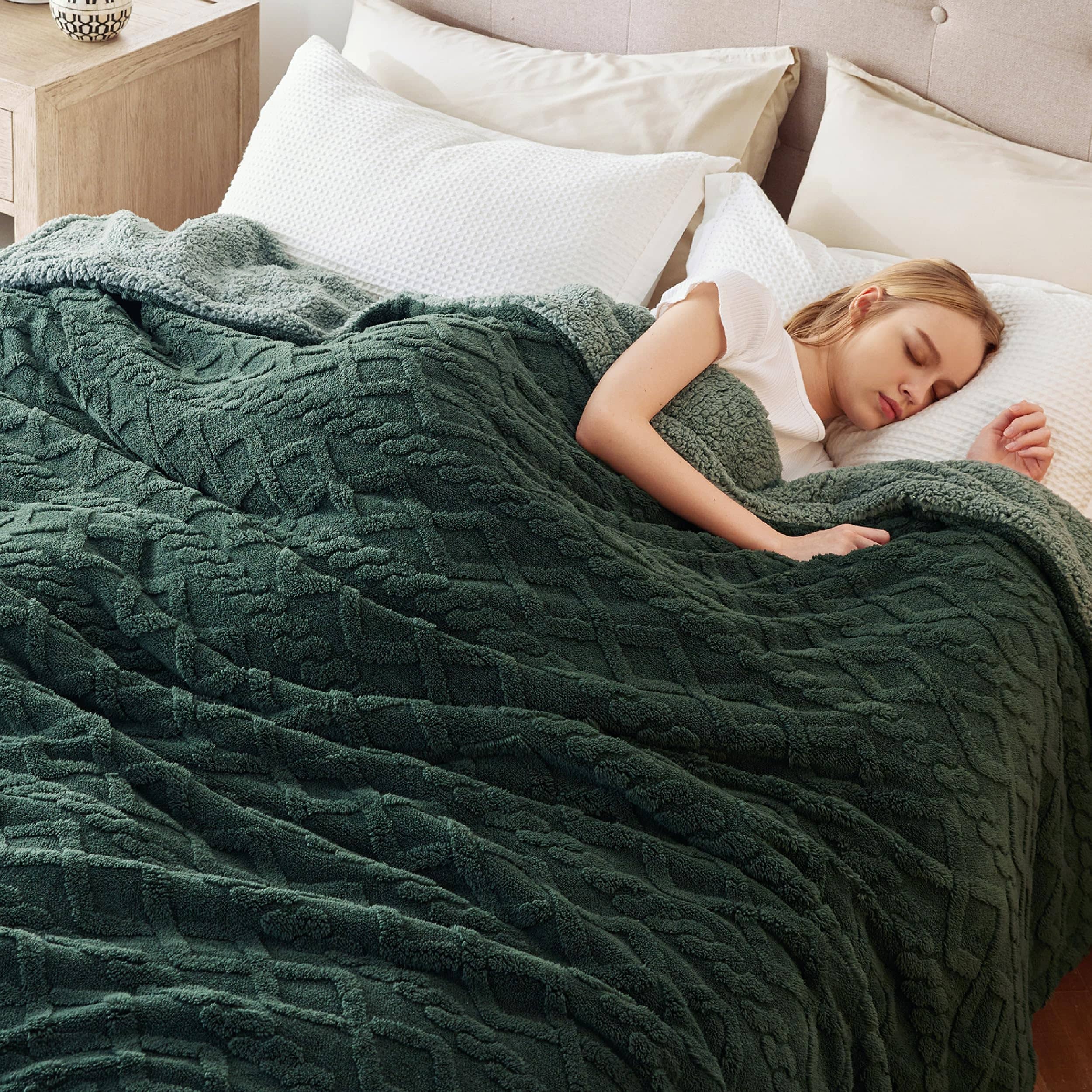 GentleSoft® Sherpa Throw Blanket For Couch