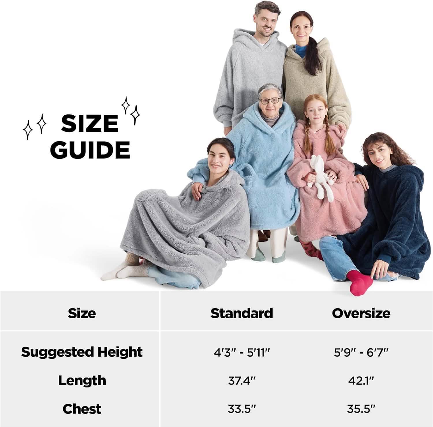GentleSoft® Shaggy Sherpa Blanket Hoodie
