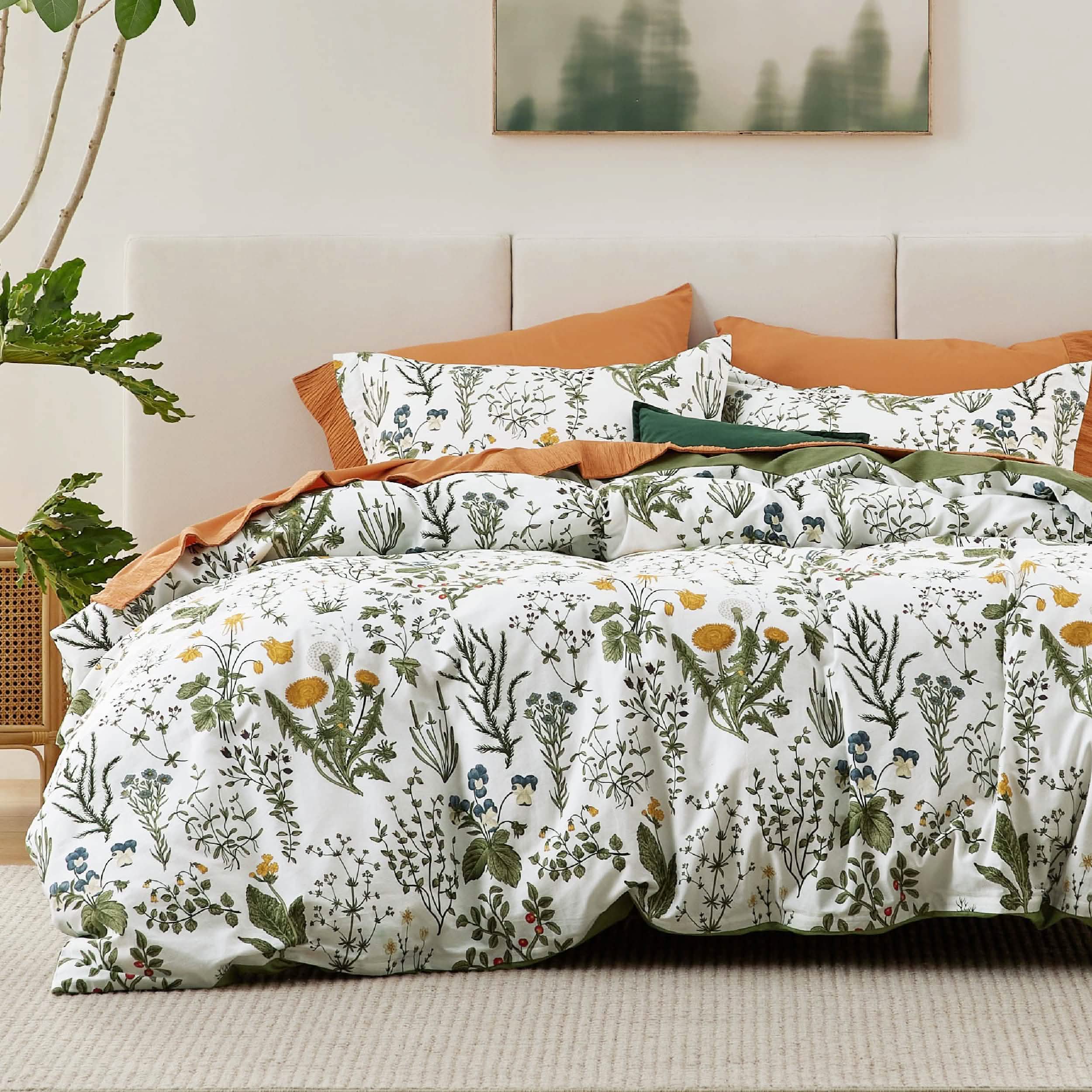 GentleSoft® 100% Cotton Patterned Duvet Cover Set