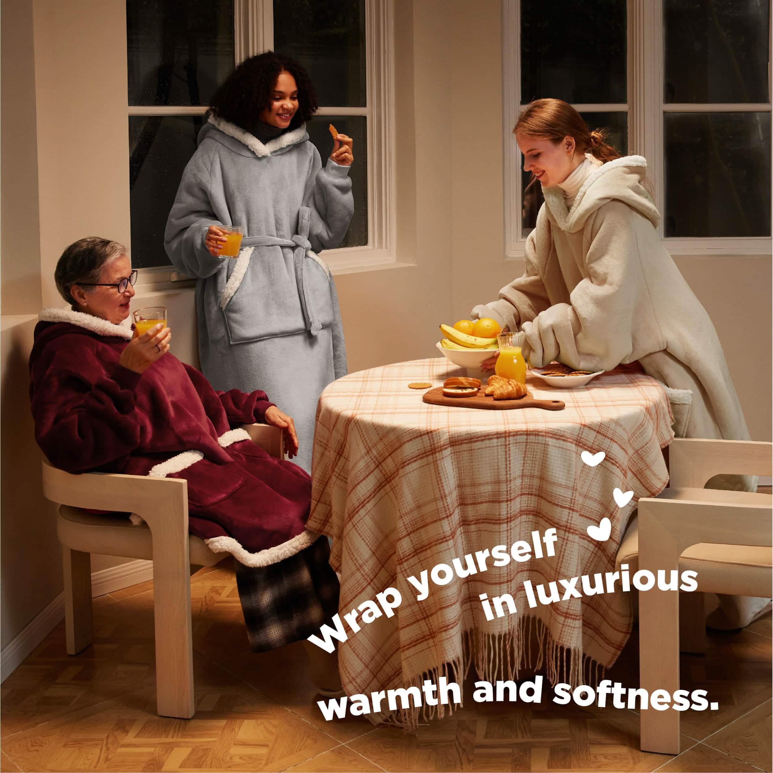 GentleSoft® Sherpa Fleece Wearable Blanket