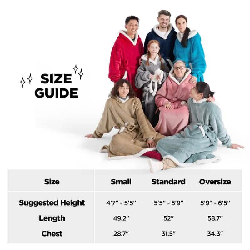 GentleSoft® Sherpa Fleece Wearable Blanket