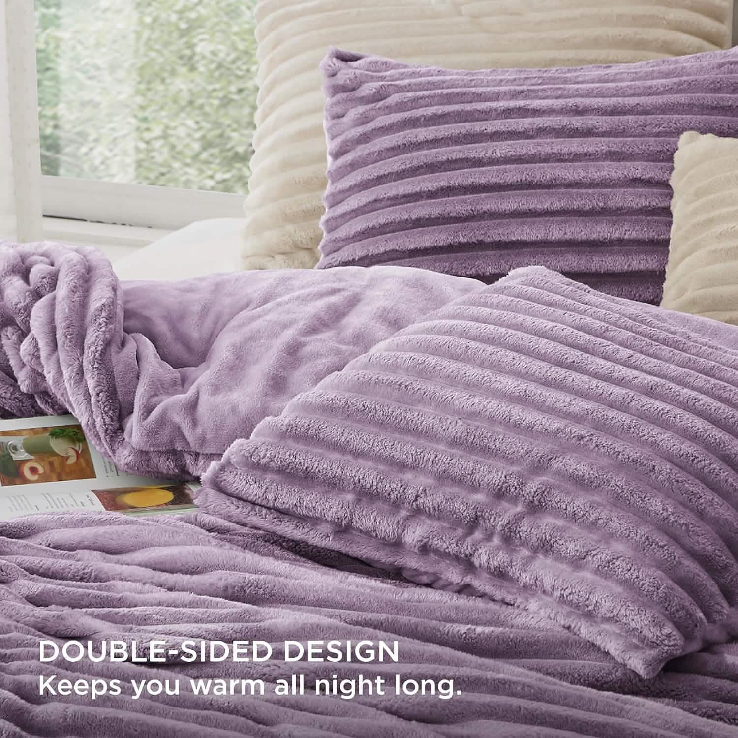 GentleSoft® Striped Flannel Comforter Set