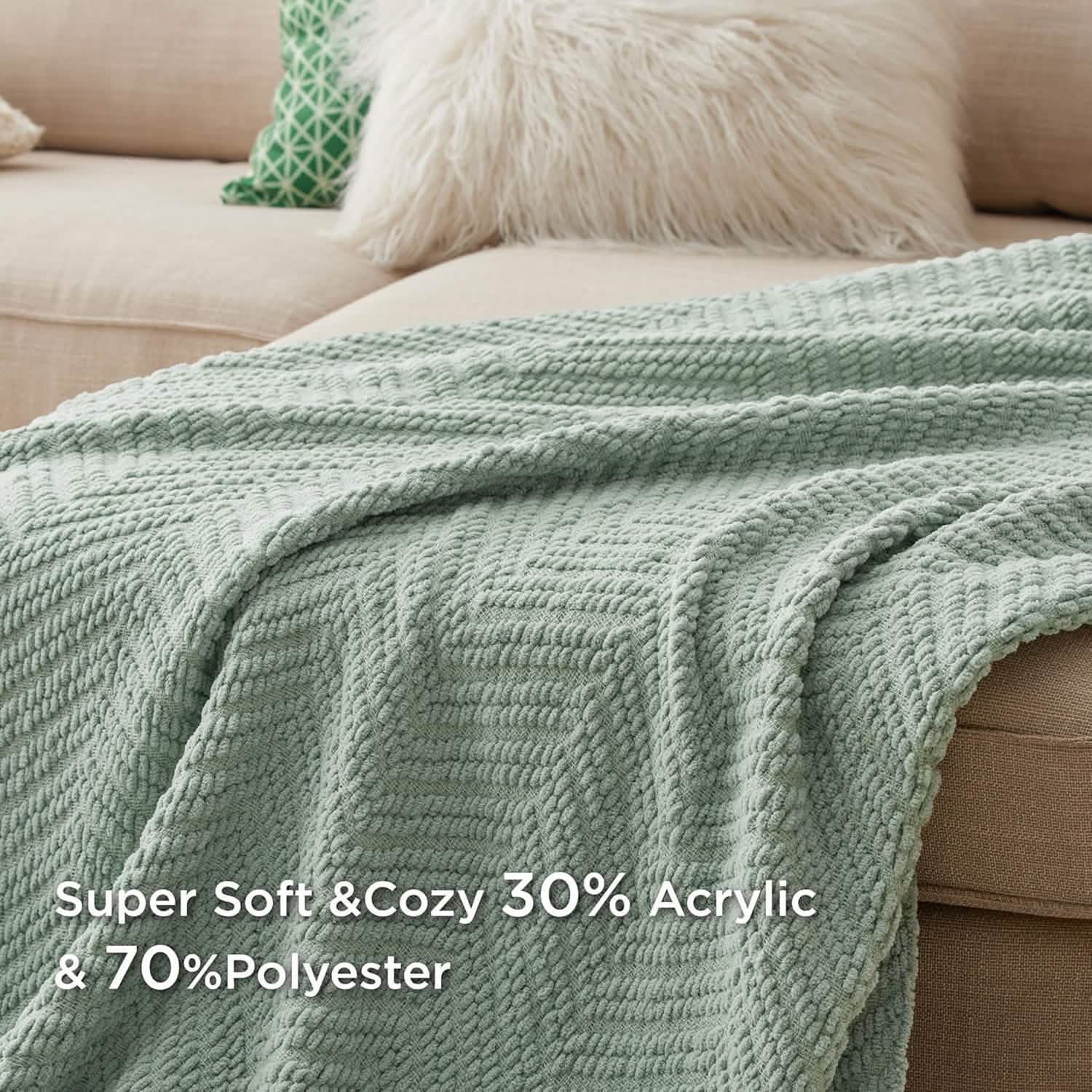 GentleSoft® GentleSoft Versatile Knit Woven Chenille Blanket