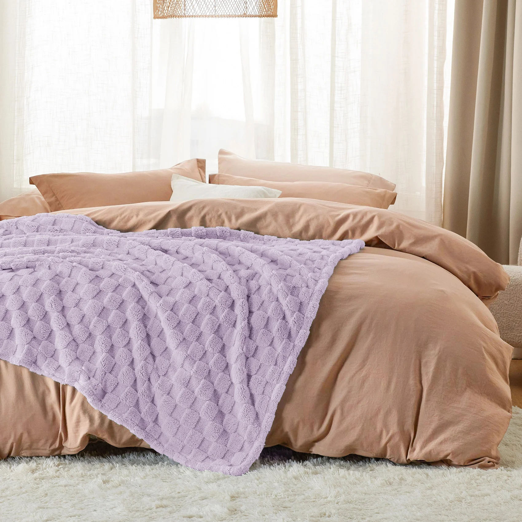 GentleSoft® Jacquard Shaggy Sherpa Blanket