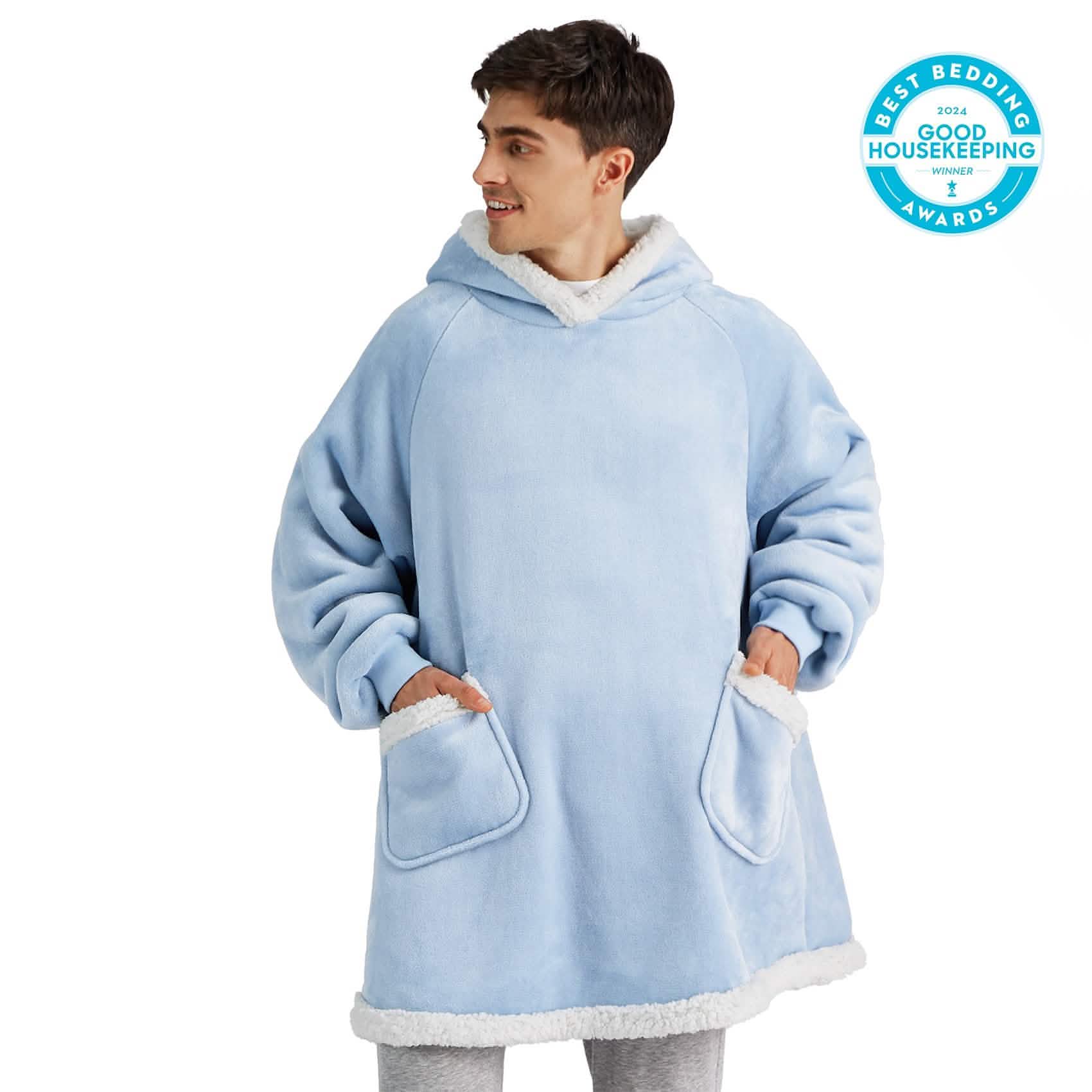 GentleSoft® Sherpa Fleece Wearable Blanket