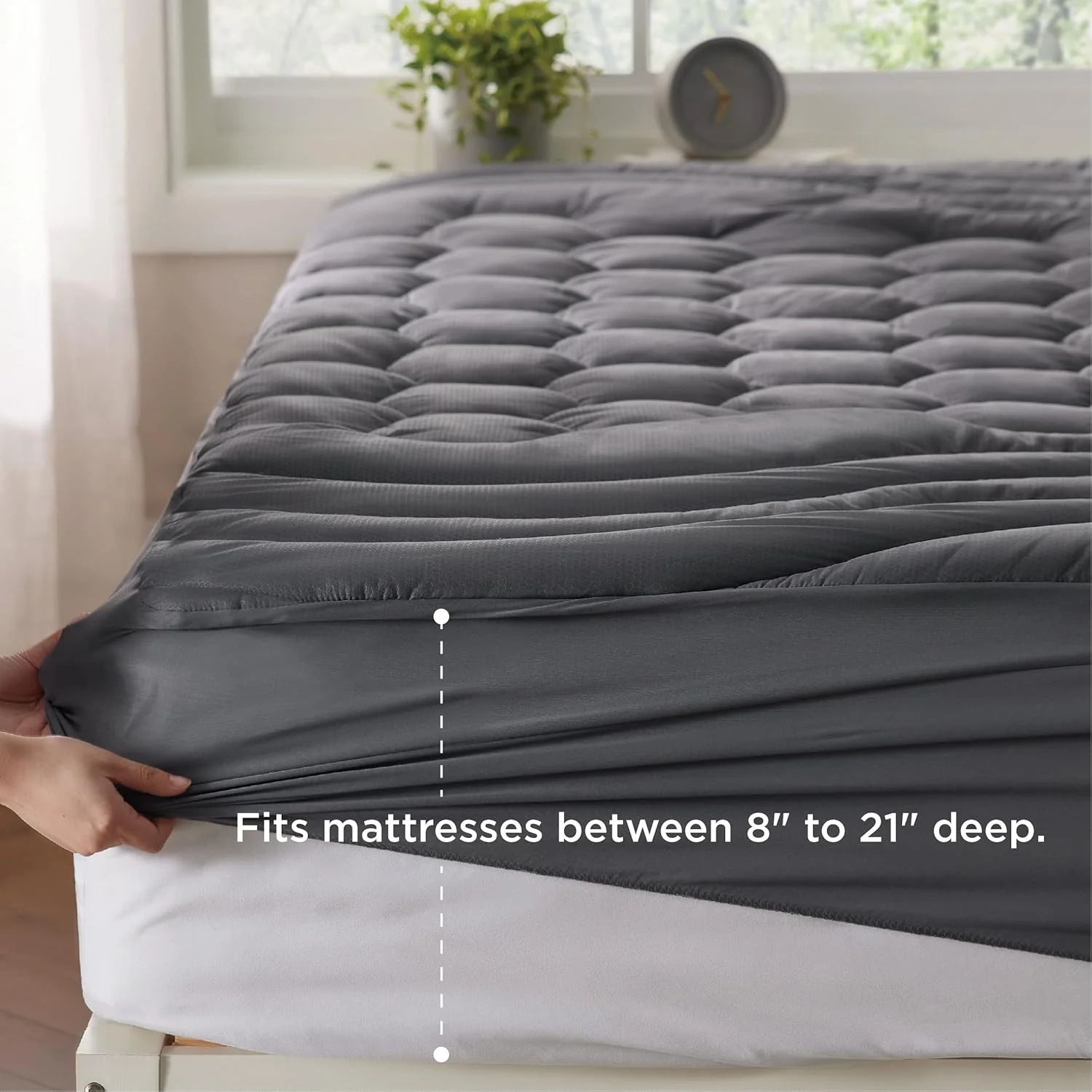 GentleSoft® Three-Zone Quilted Mattress Pad