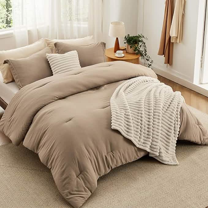 GentleSoft® Checkered Comforter Set Striped