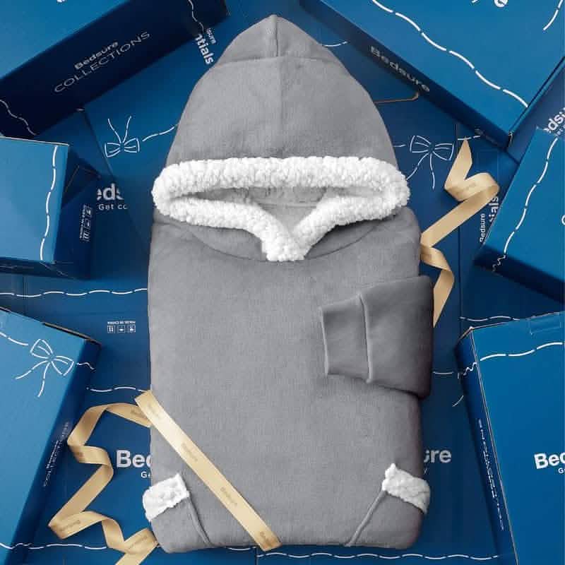 GentleSoft® Sherpa Fleece Wearable Blanket