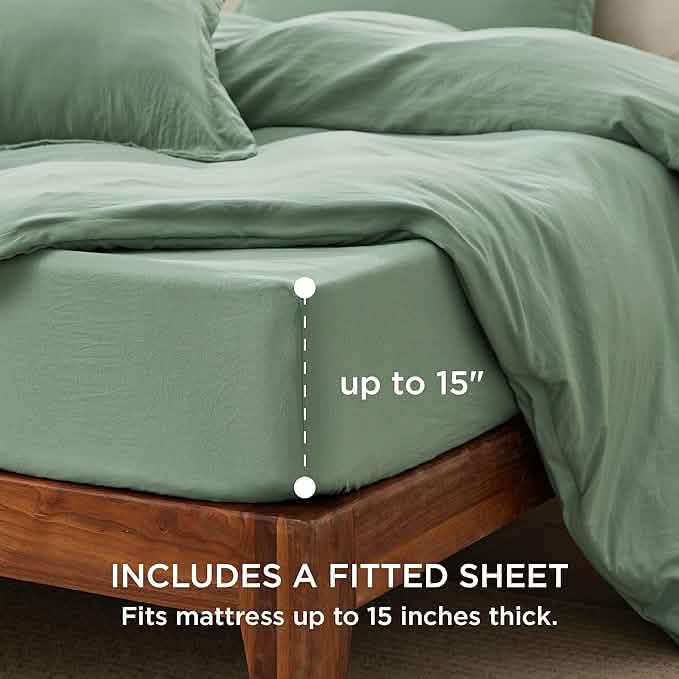 GentleSoft® Prewashed Microfiber Duvet Cover Set
