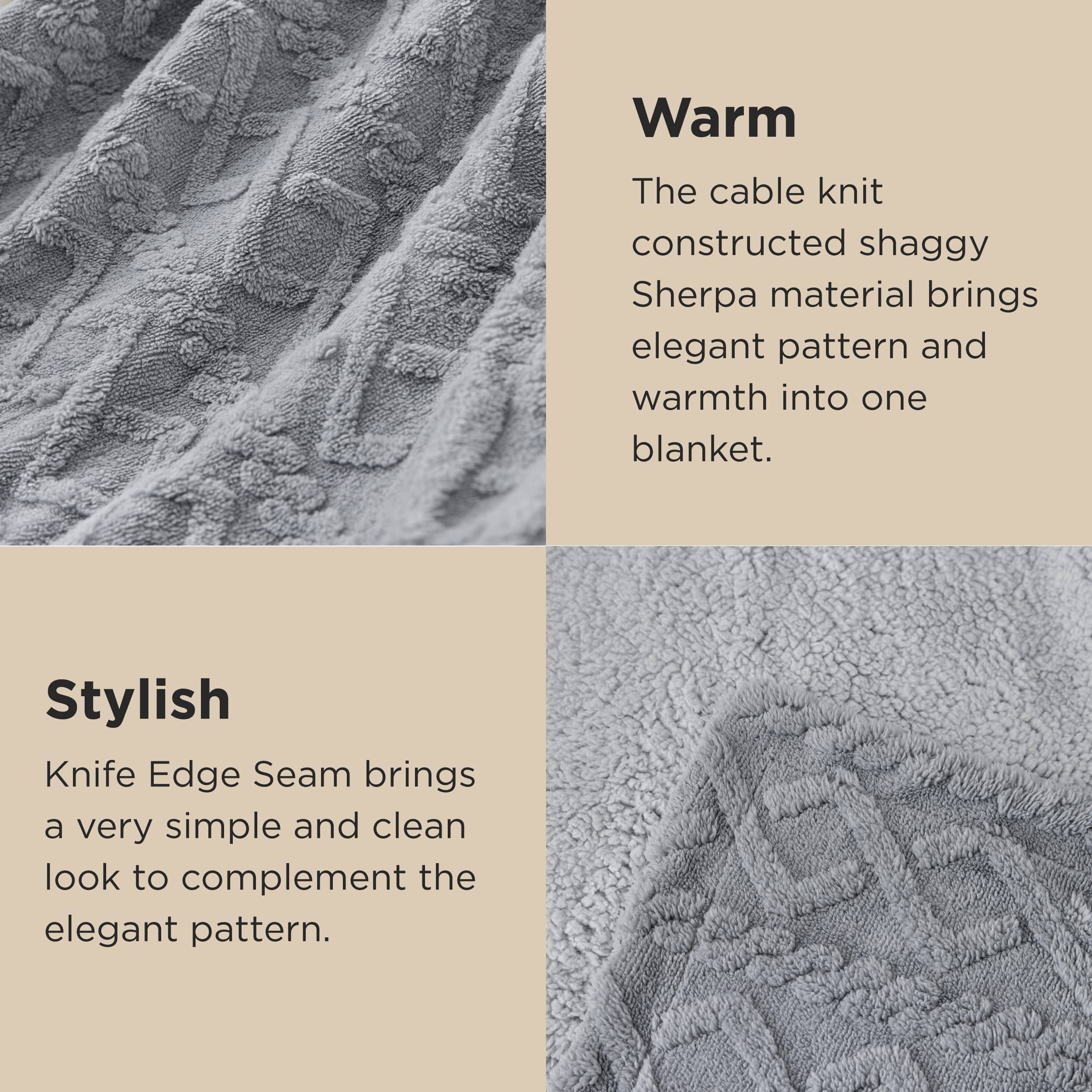 GentleSoft® Sherpa Throw Blanket For Couch