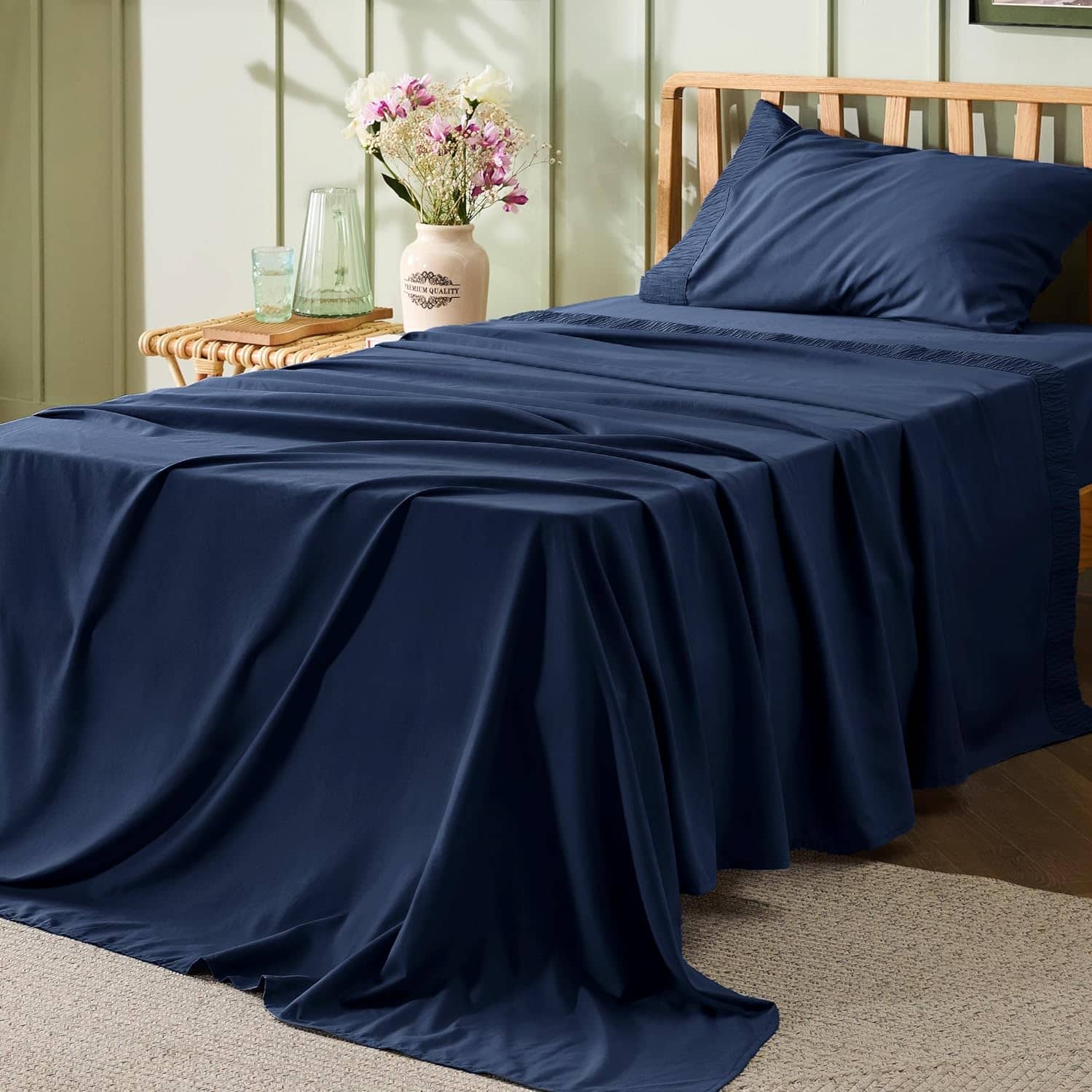 GentleSoft® Ruched Sheet Set