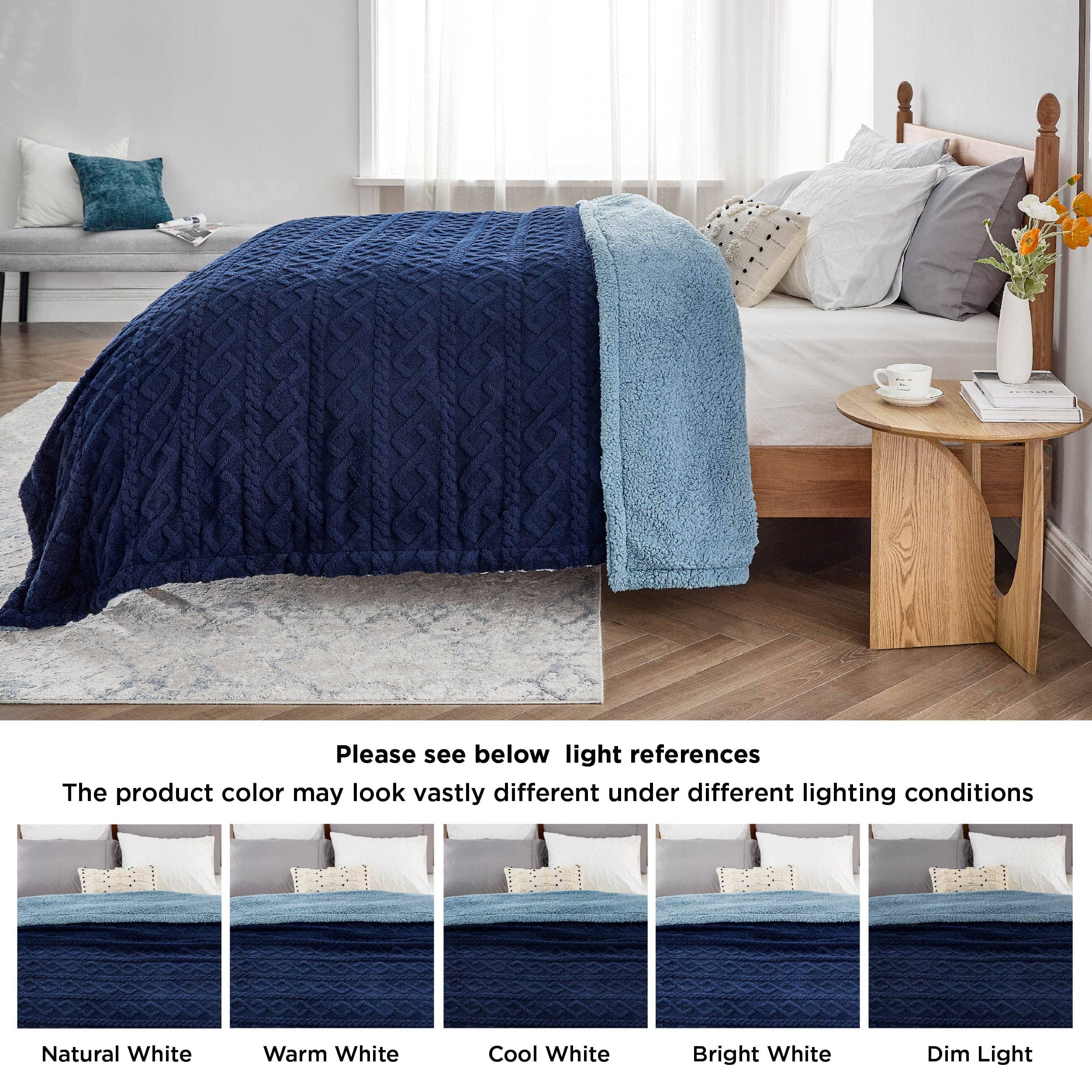 GentleSoft® Sherpa Throw Blanket For Couch