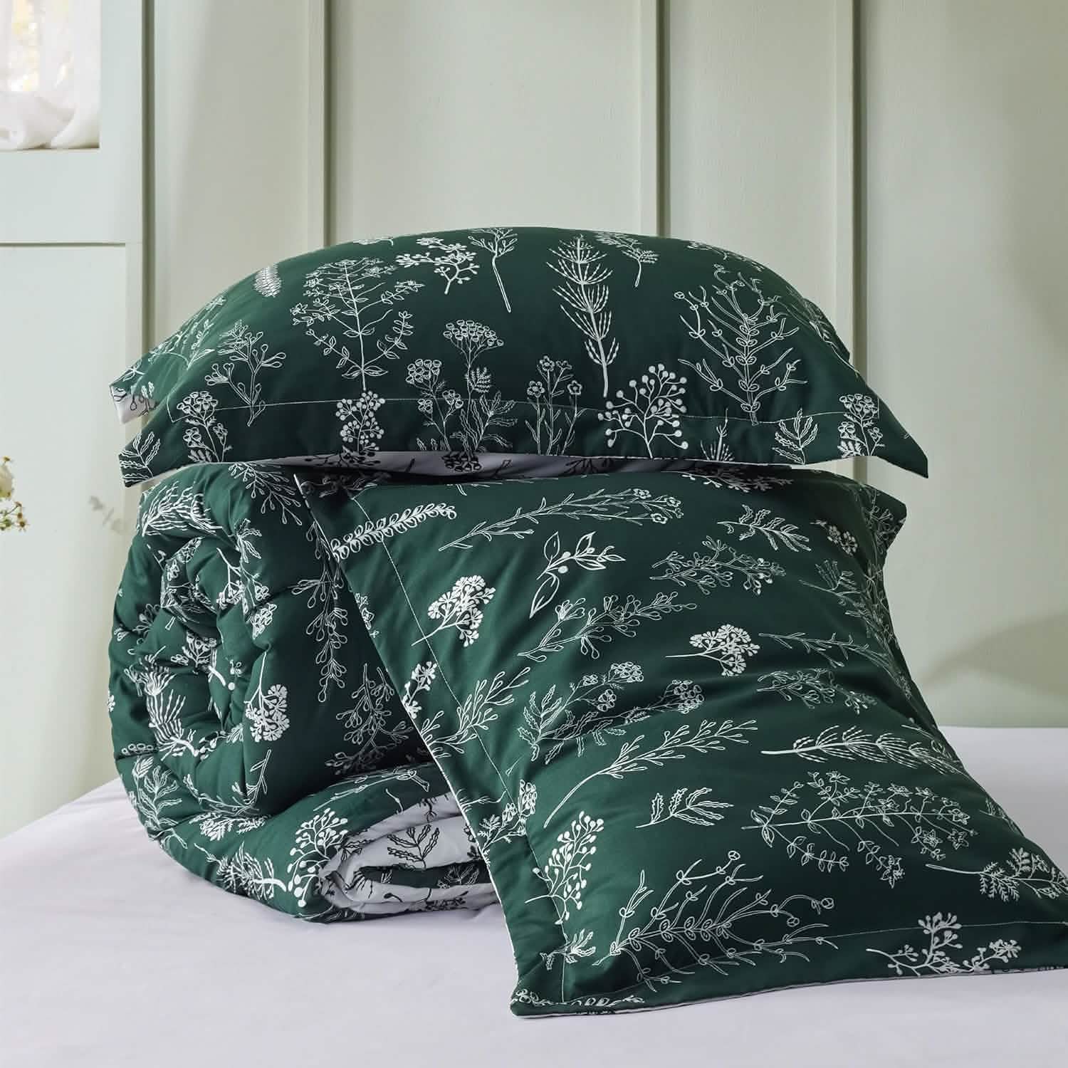 GentleSoft® Reversible Floral Print Comforter Set-2