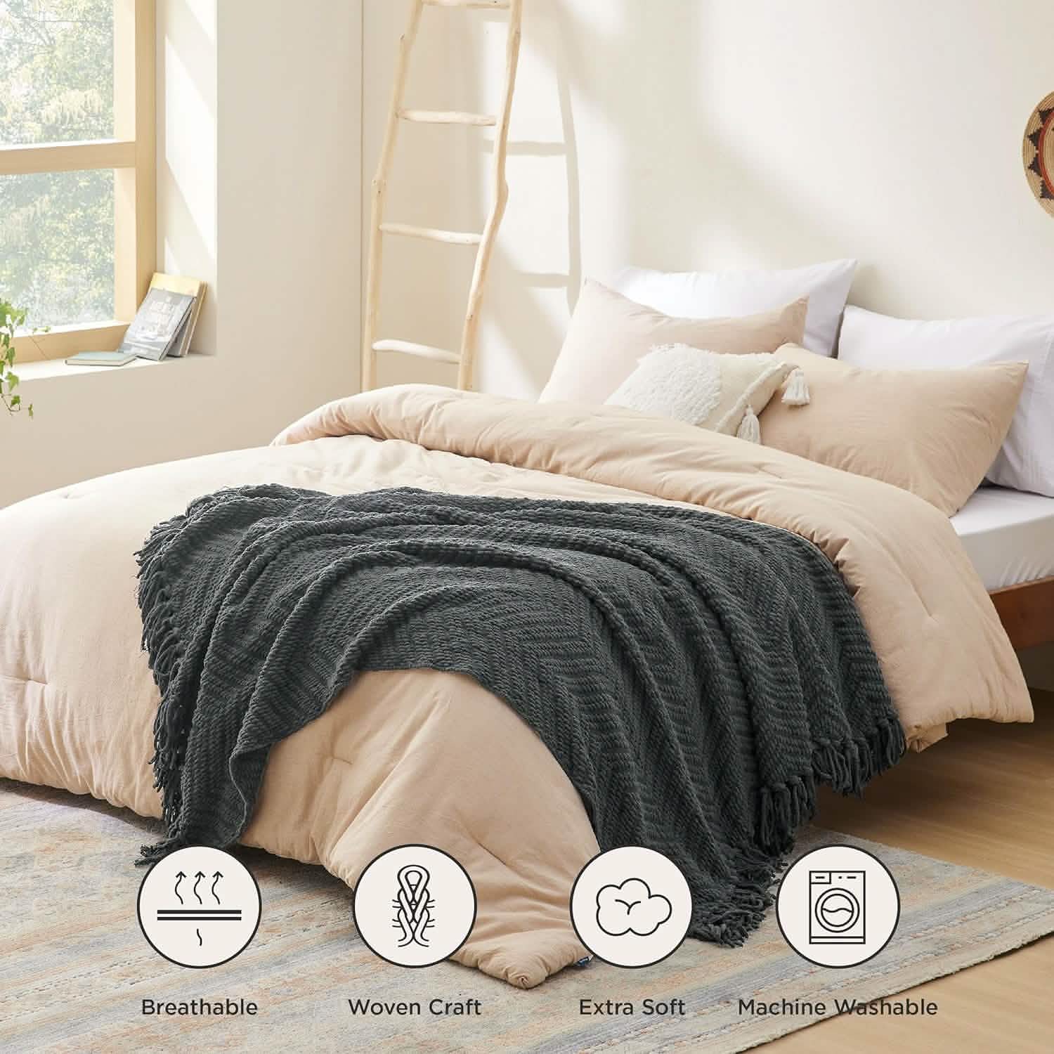 GentleSoft® GentleSoft Versatile Knit Woven Chenille Blanket