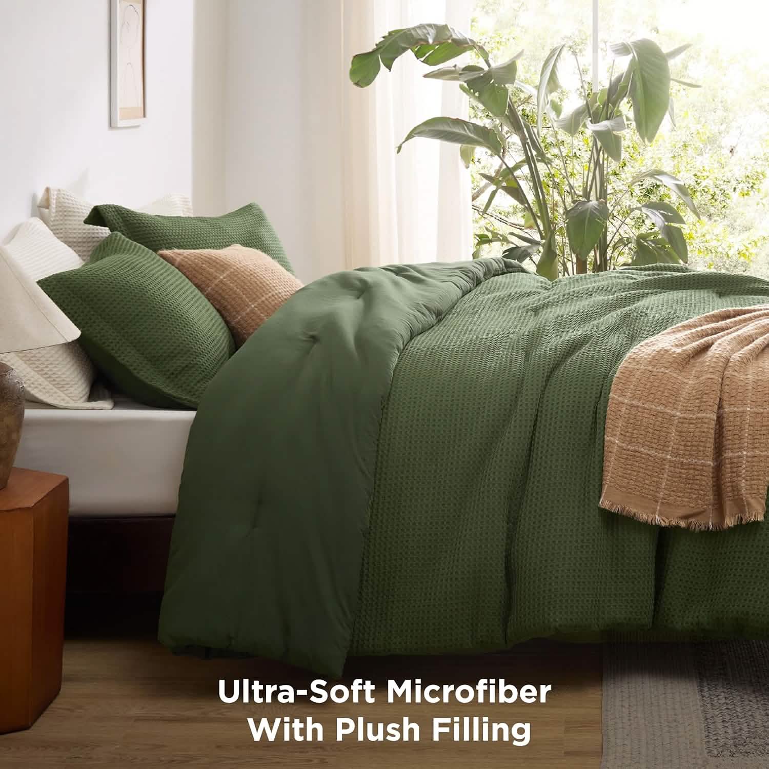 GentleSoft® Classic Waffle Weave Comforter Set