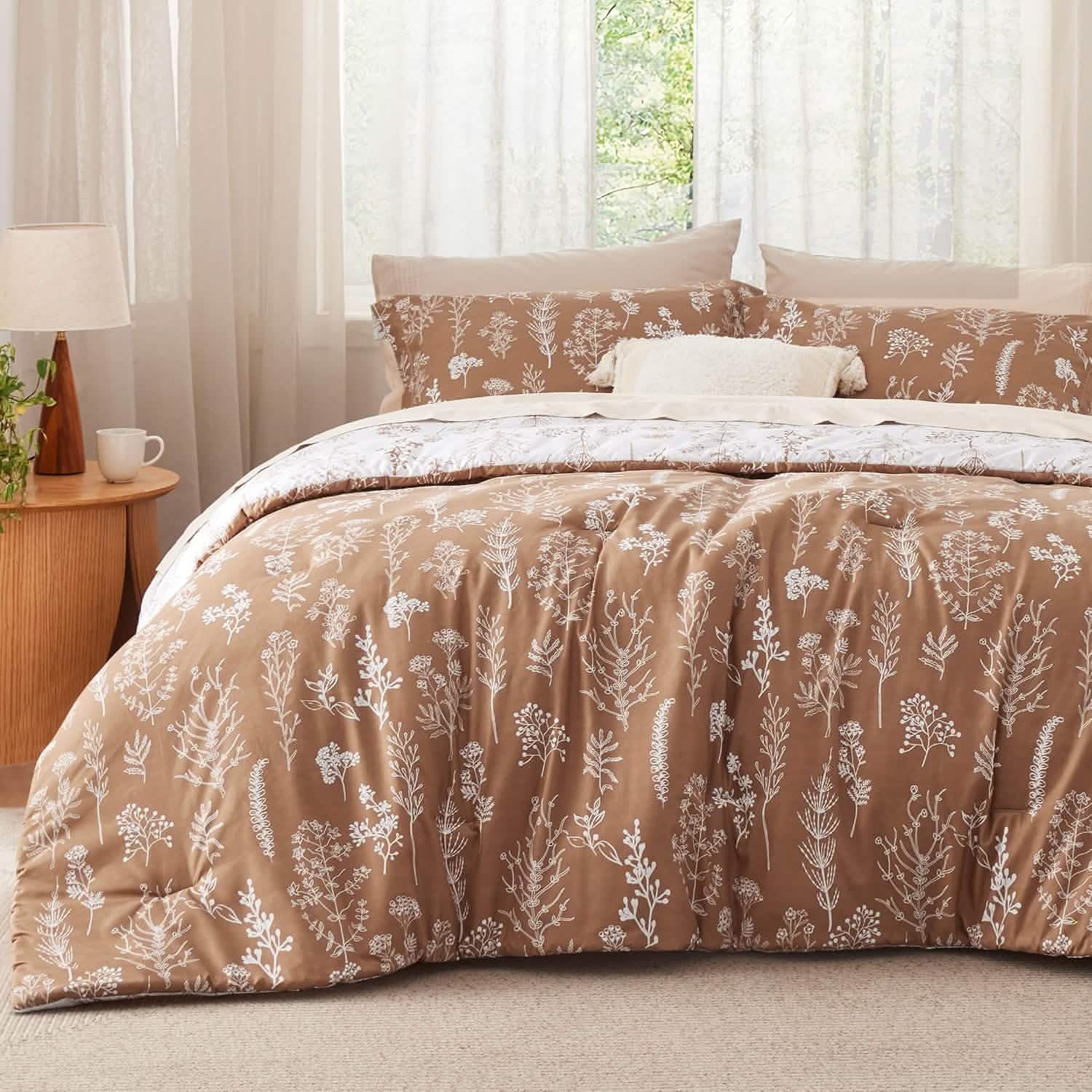 GentleSoft® Reversible Floral Print Comforter Set-2