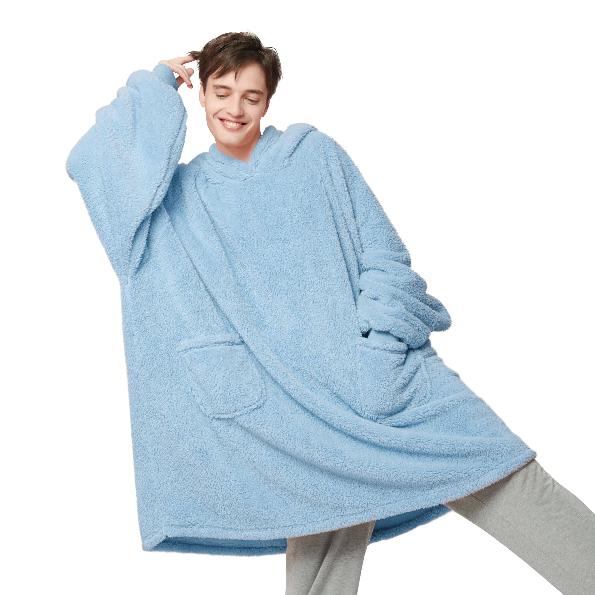 GentleSoft® Shaggy Sherpa Blanket Hoodie