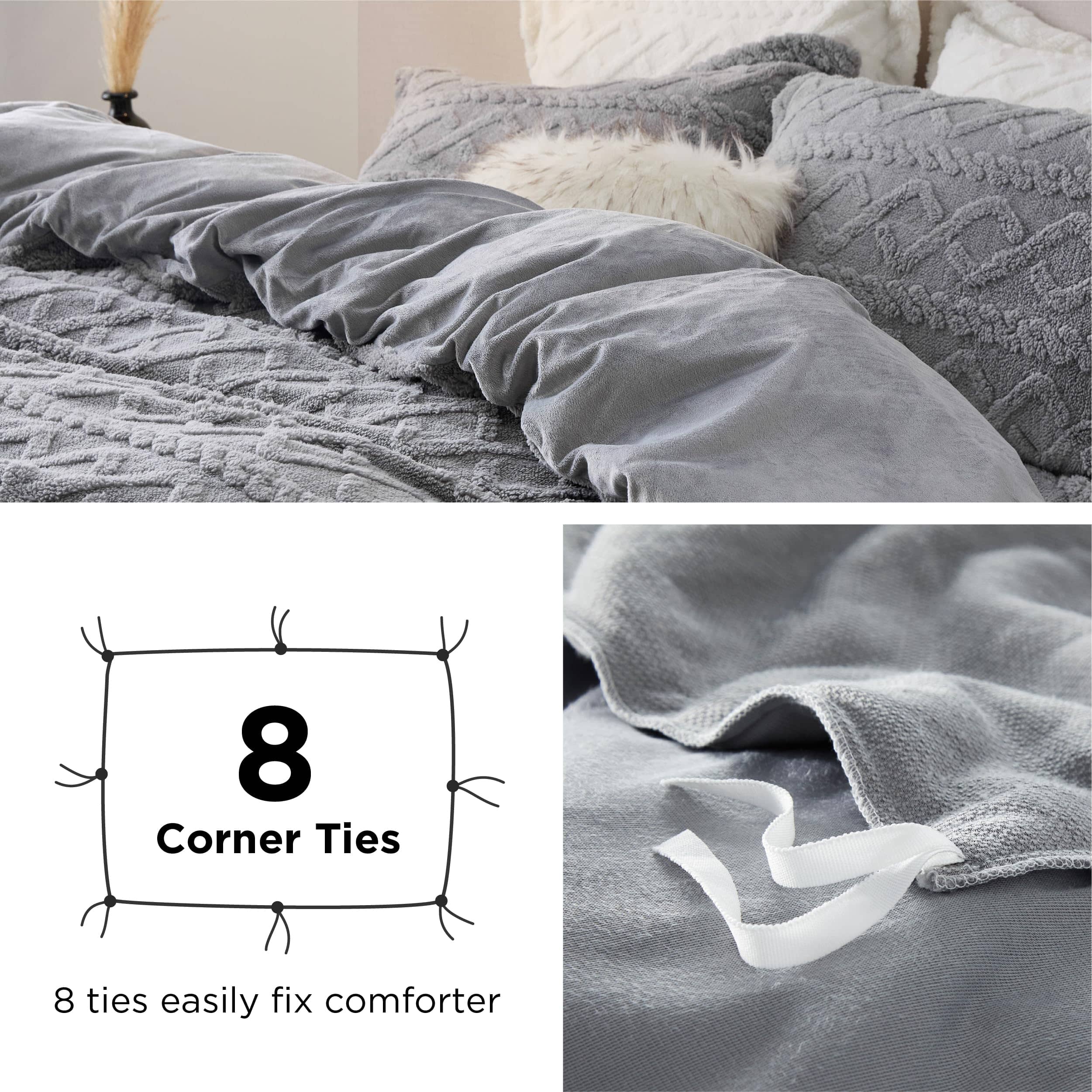 GentleSoft® Fluffy Boho Duvet Cover Set