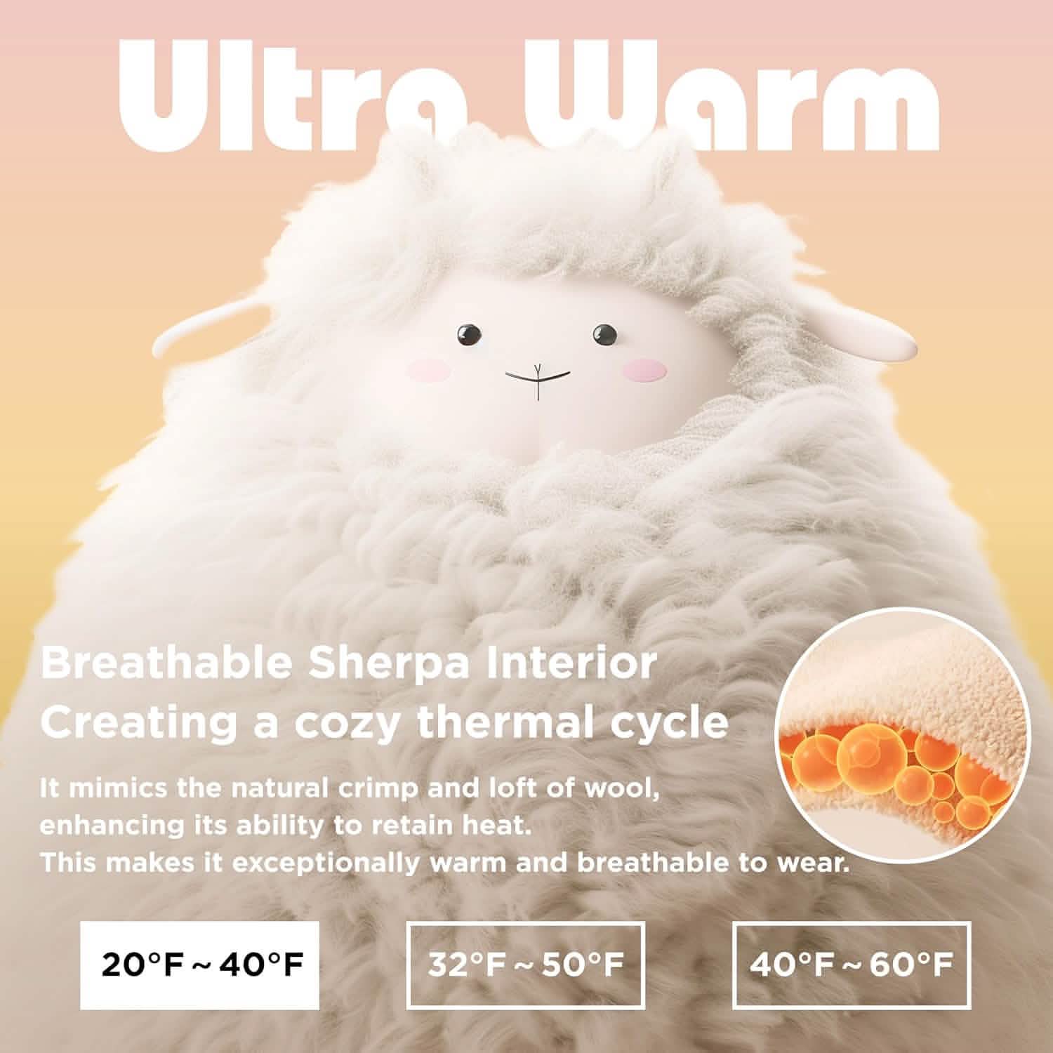 GentleSoft® Sherpa Fleece Wearable Blanket