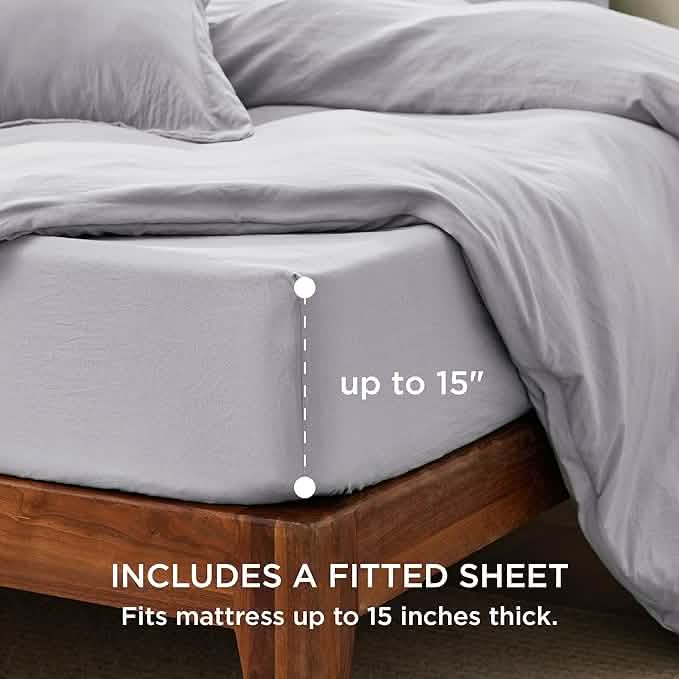 GentleSoft® Prewashed Microfiber Duvet Cover Set