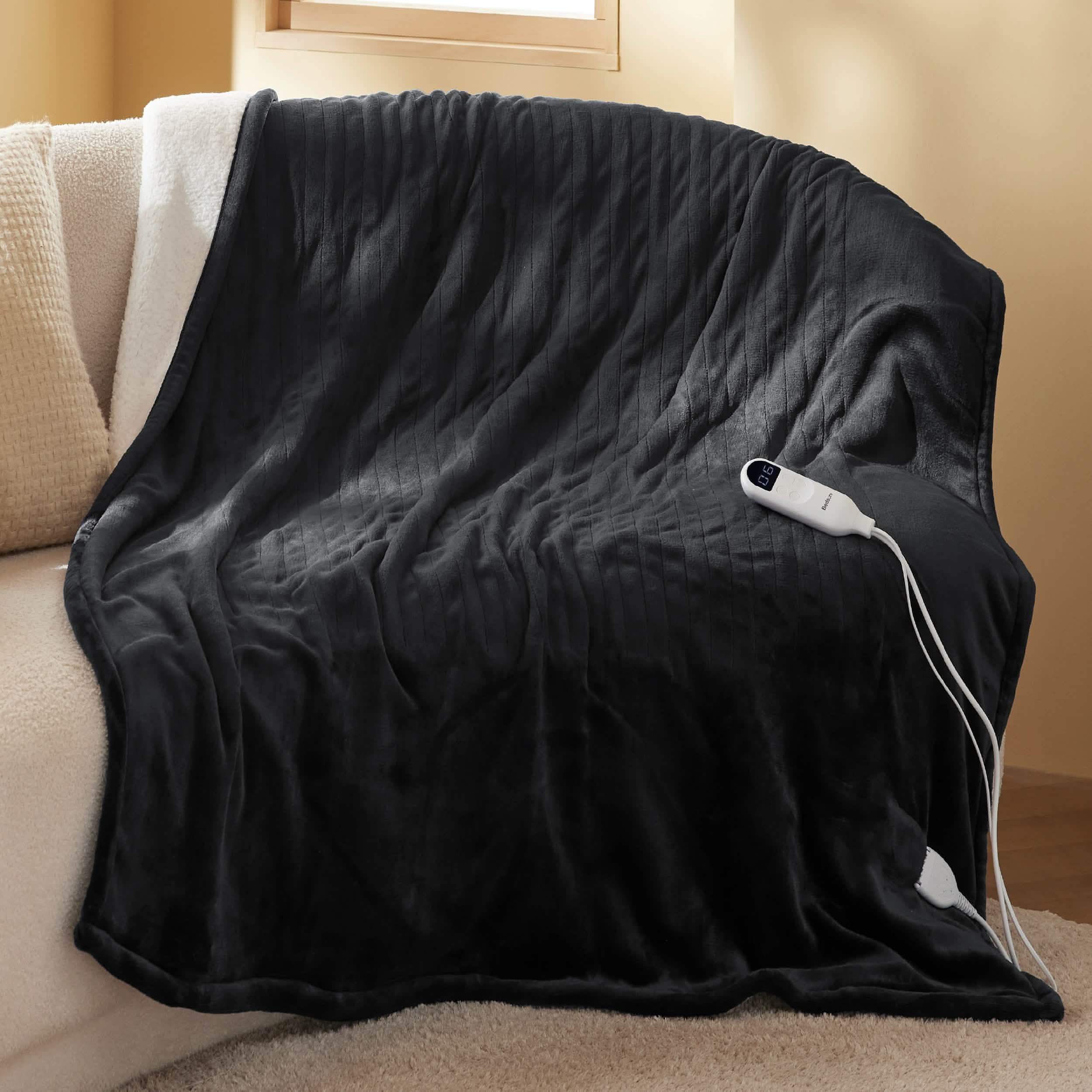 GentleSoft® Solid Flannel Heated Blanket