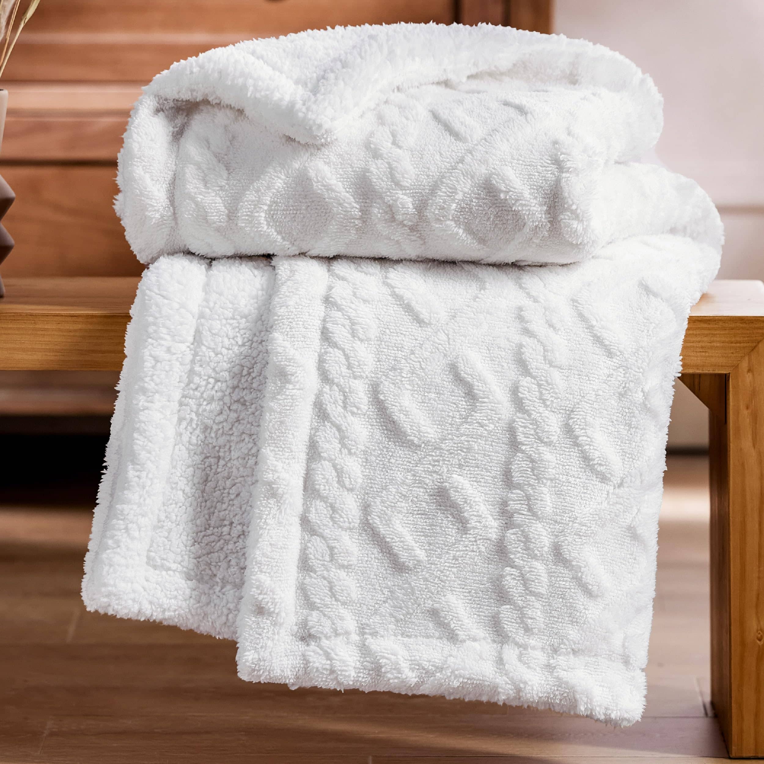 GentleSoft® Sherpa Throw Blanket For Couch
