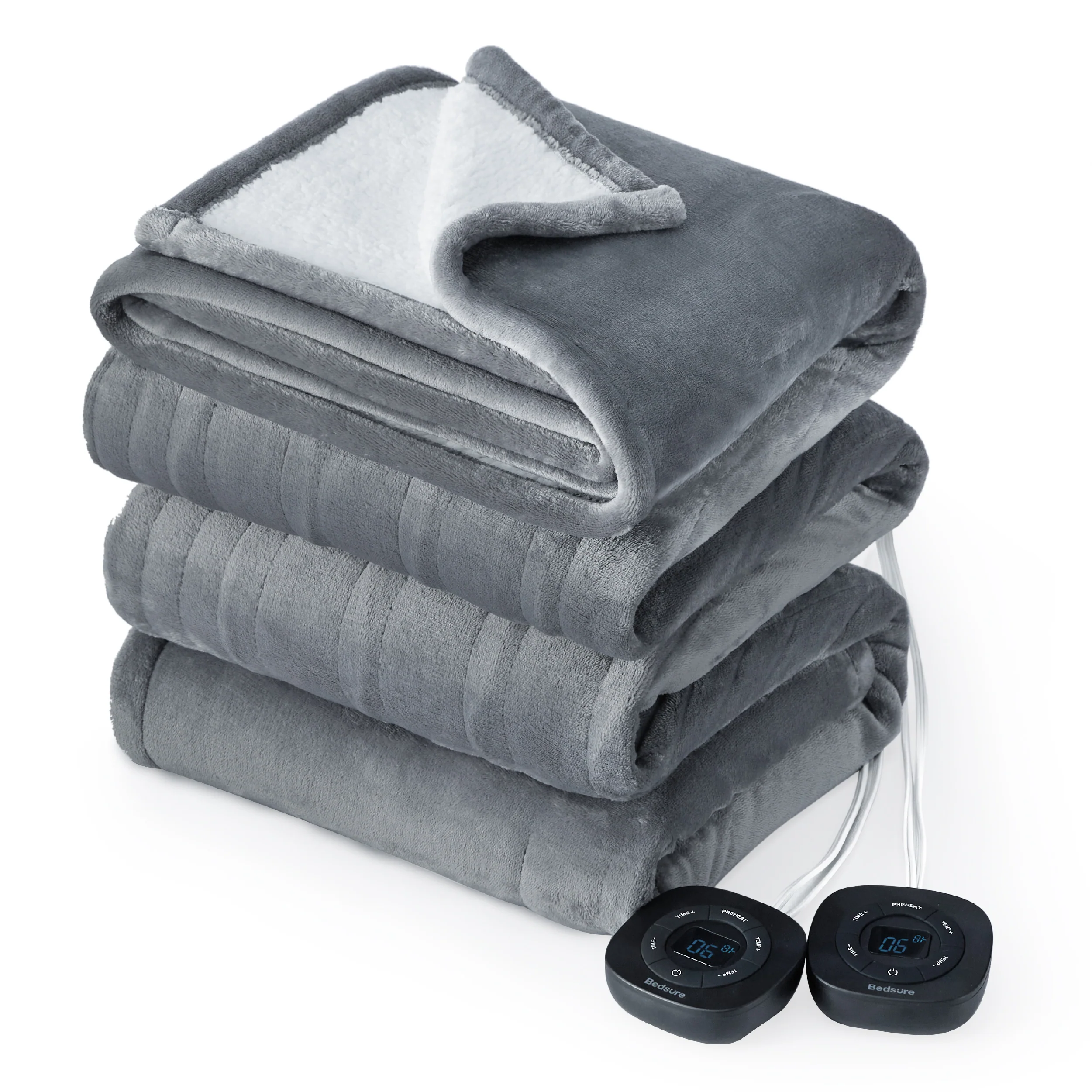 GentleSoft® Solid Flannel Heated Blanket