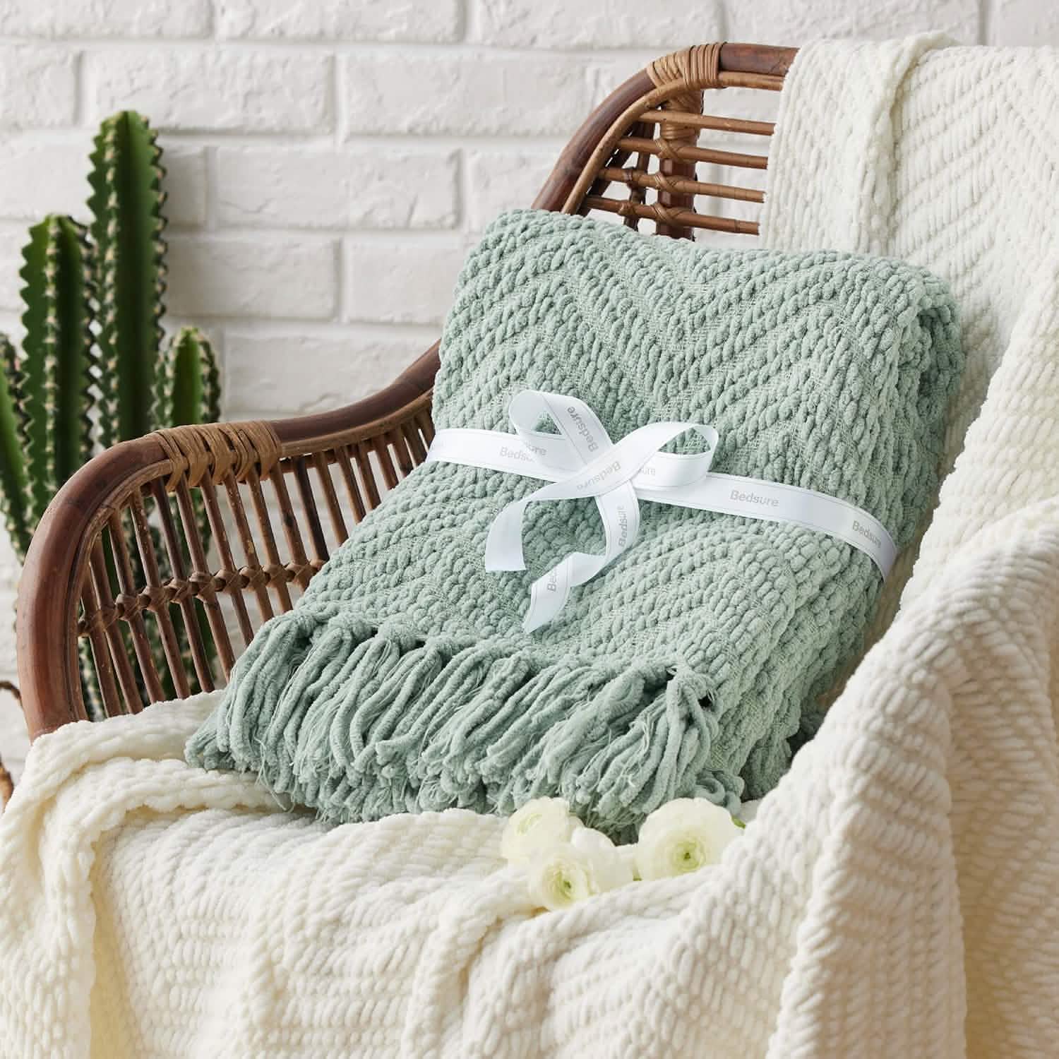 GentleSoft® GentleSoft Versatile Knit Woven Chenille Blanket