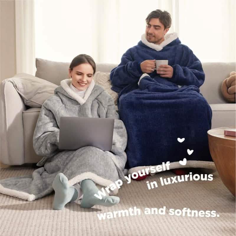 GentleSoft® Sherpa Fleece Wearable Blanket