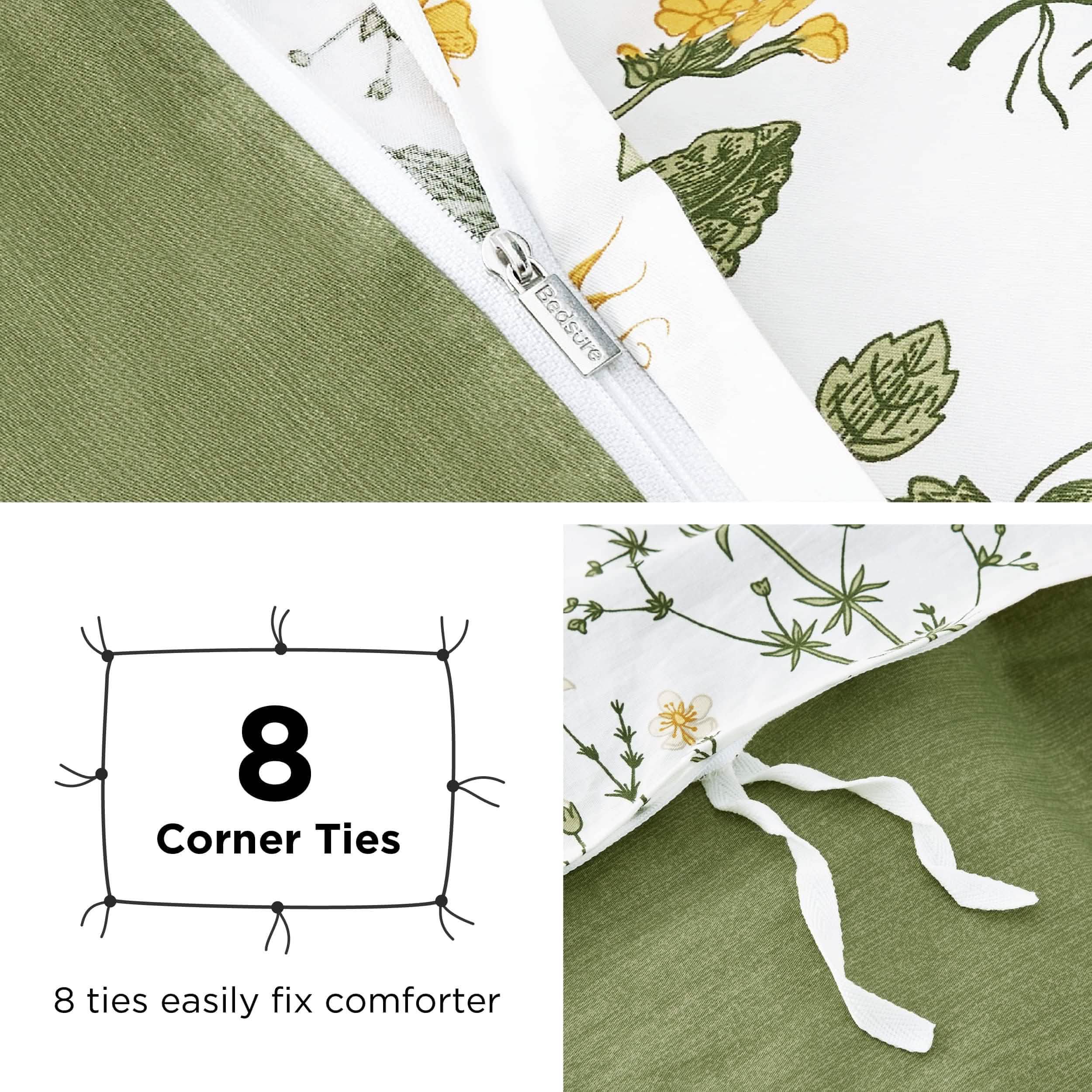 GentleSoft® 100% Cotton Patterned Duvet Cover Set