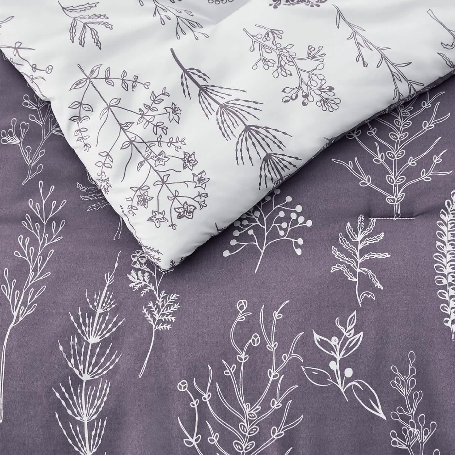 GentleSoft® Reversible Floral Print Comforter Set-2