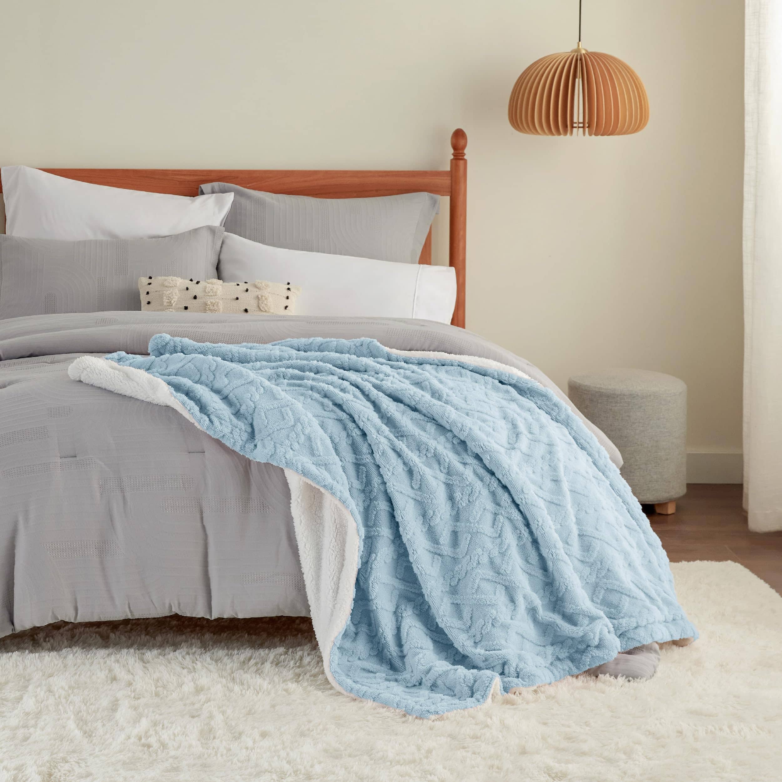 GentleSoft® Sherpa Throw Blanket For Couch