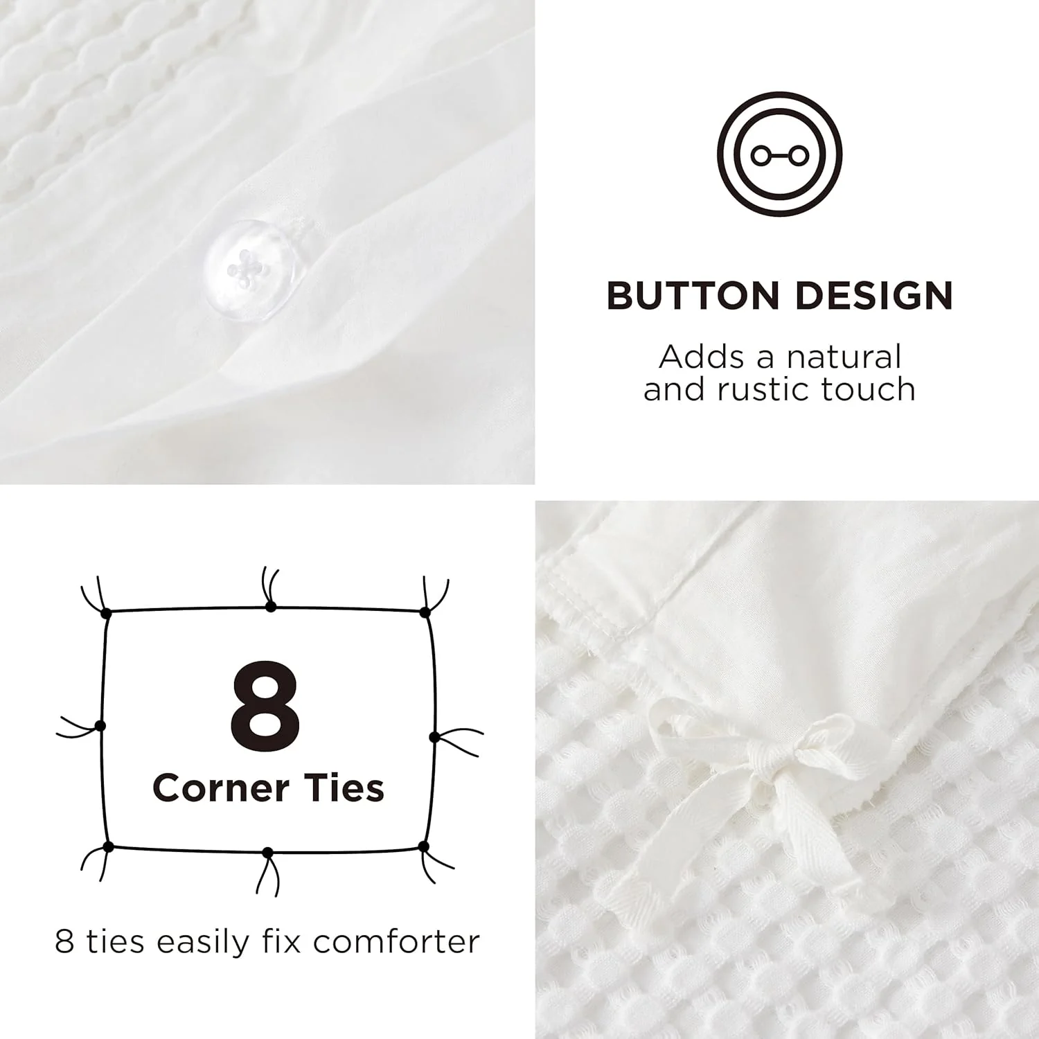 GentleSoft® Cooling Waffle Duvet Cover Set