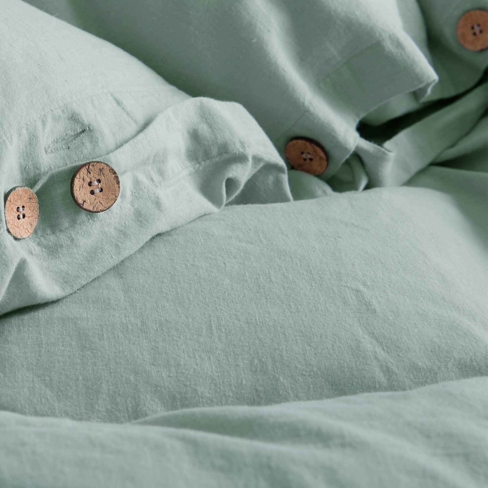 GentleSoft® Cotton Linen Hybrid Duvet Cover Set