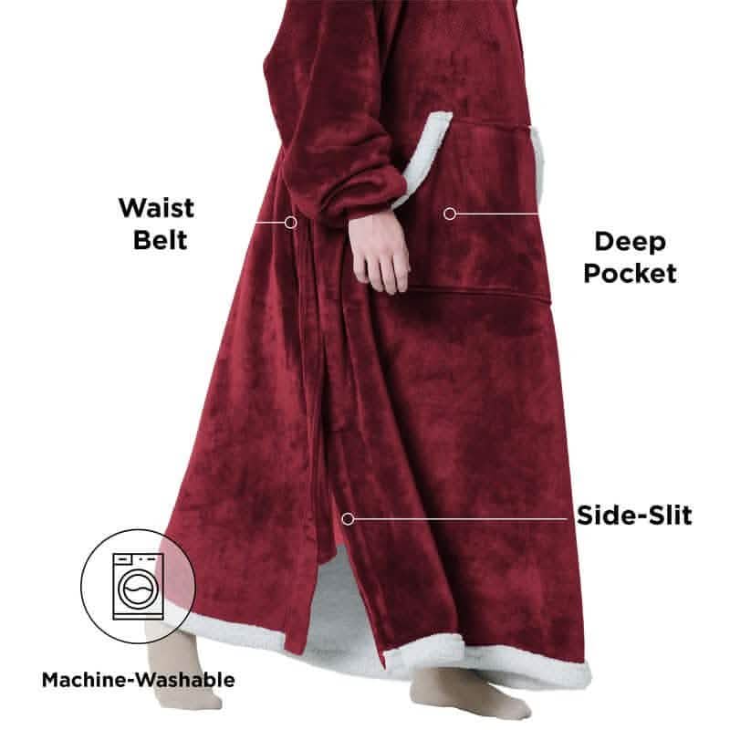 GentleSoft® Sherpa Fleece Wearable Blanket