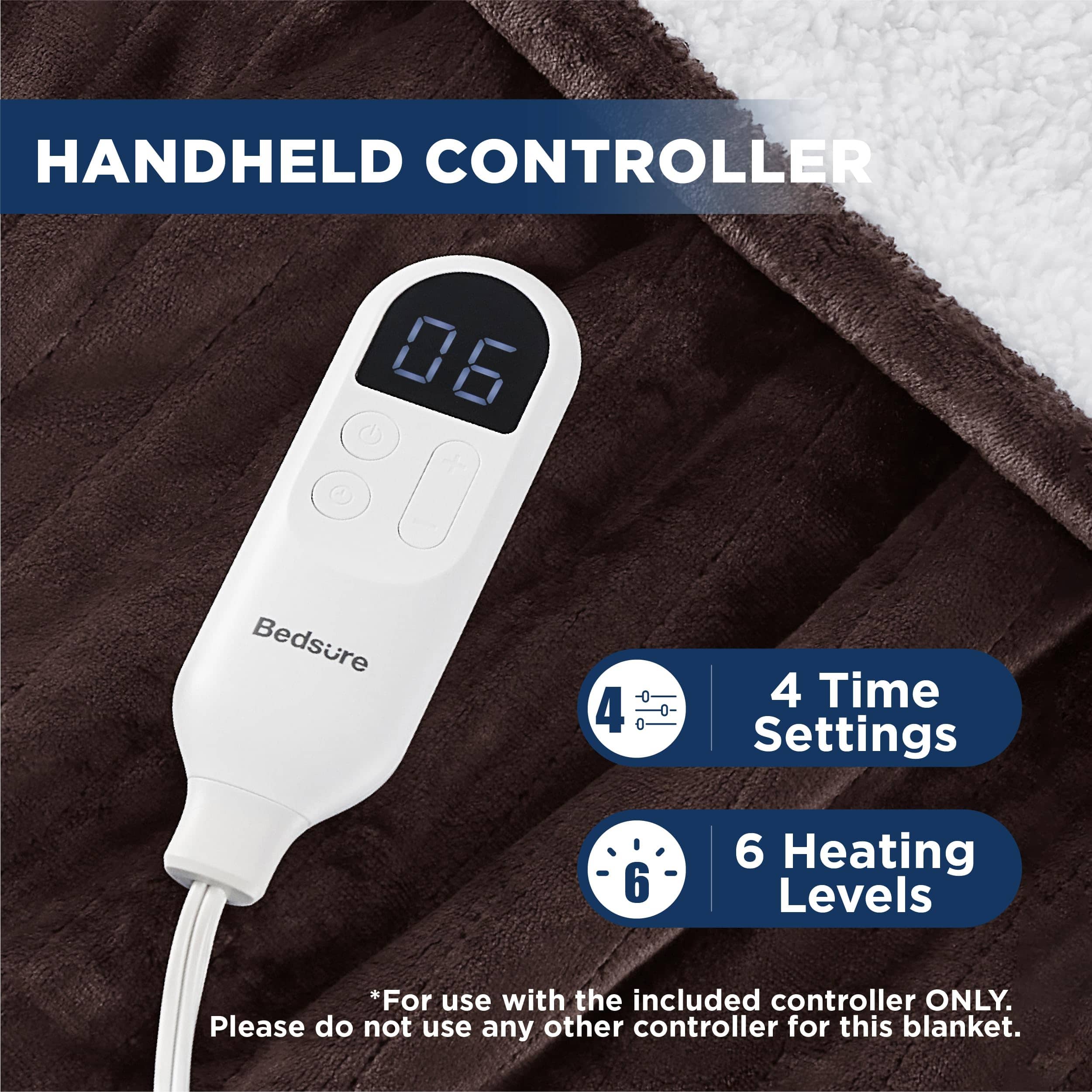 GentleSoft® Solid Flannel Heated Blanket