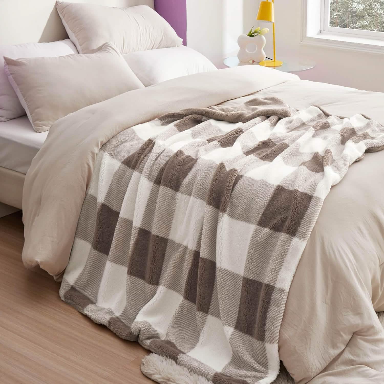 GentleSoft® Sherpa Printed Throw Blanket