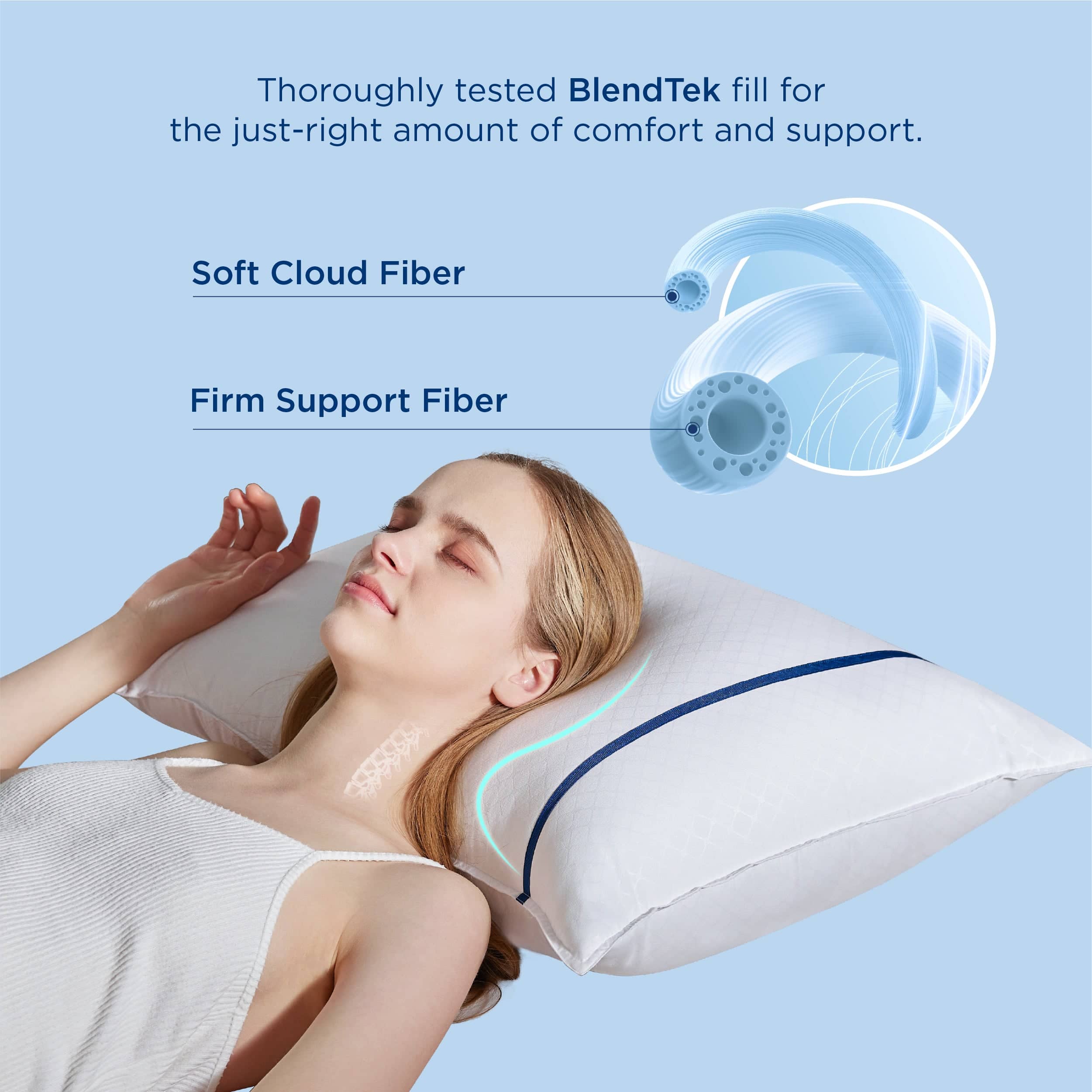 GentleSoft® Diamond Pattern Pillows 2pk