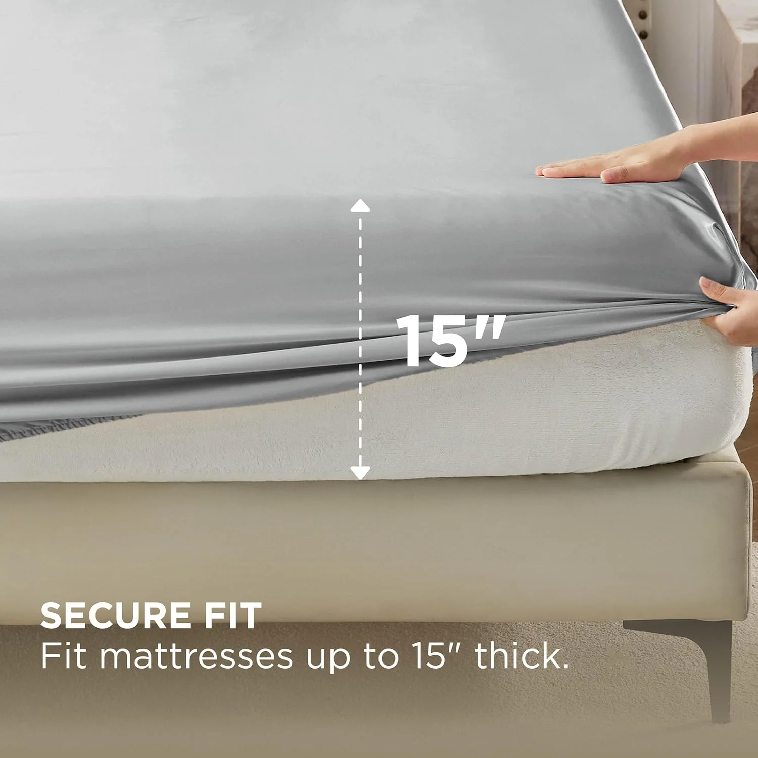 GentleSoft® Satin Fitted Sheet