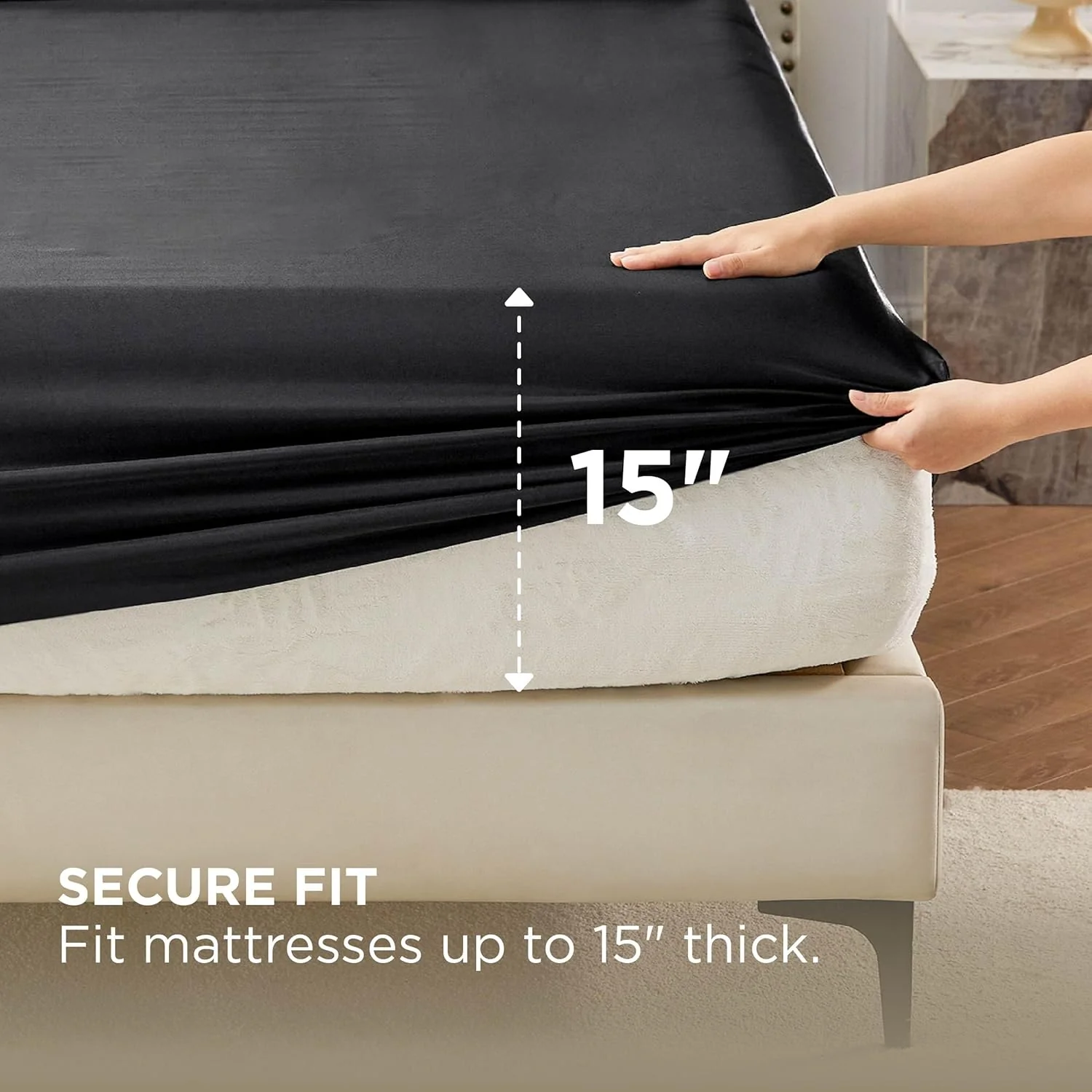 GentleSoft® Satin Fitted Sheet