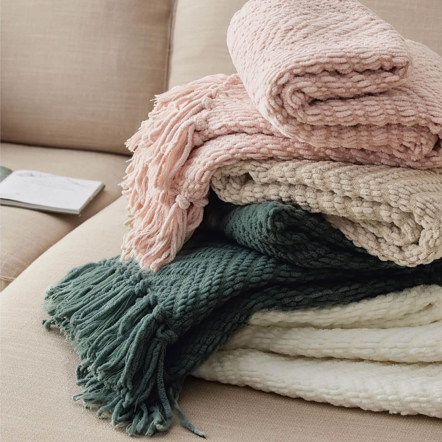 GentleSoft® GentleSoft Versatile Knit Woven Chenille Blanket