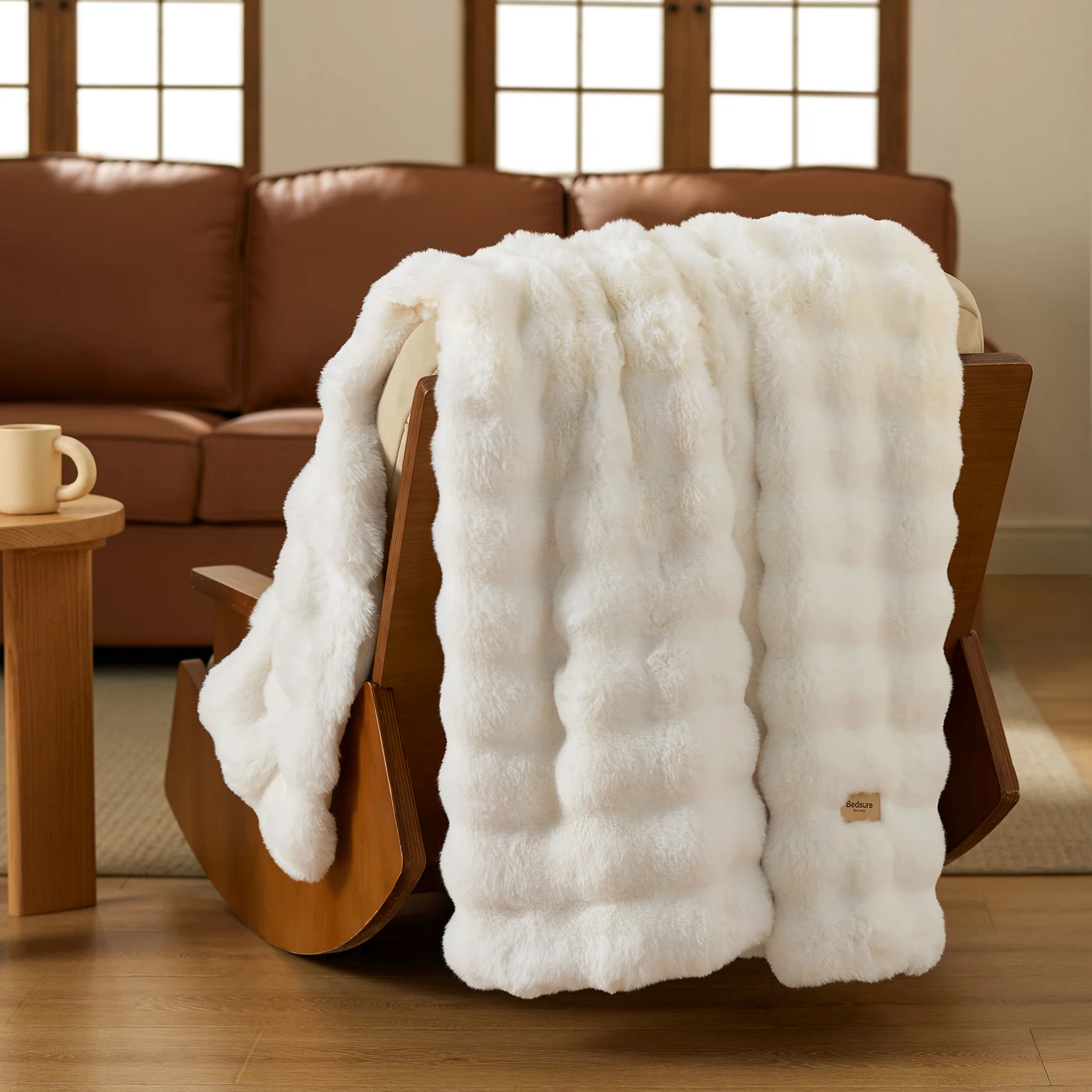 GentleSoft® Bubble Faux Fur Blanket